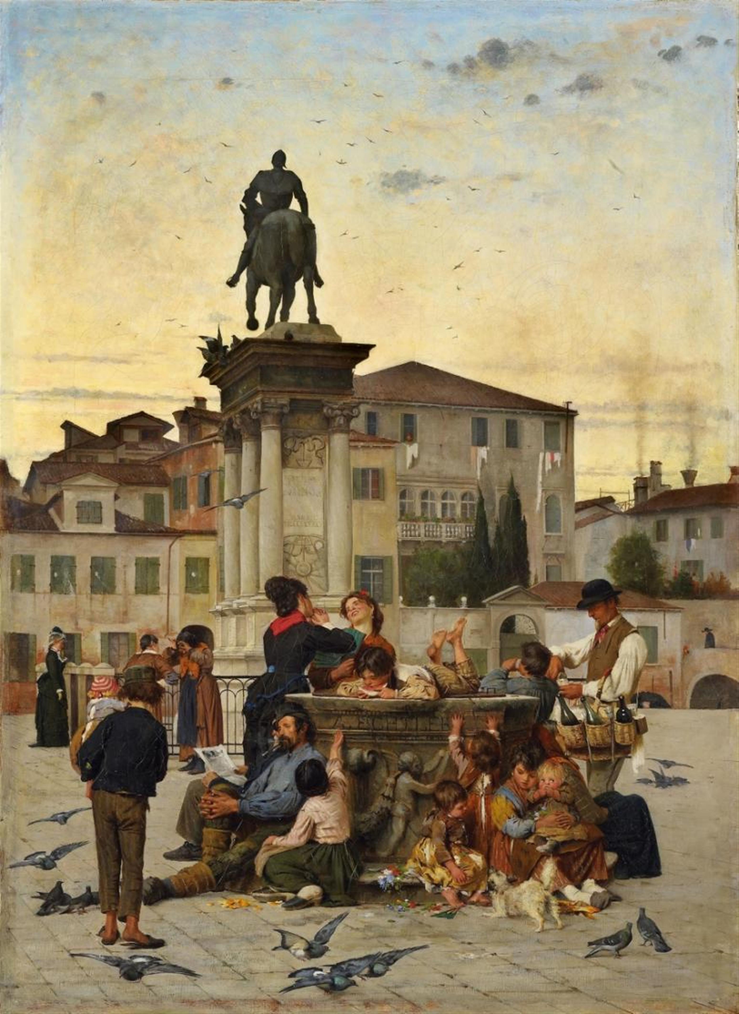 Adolf Echtler - AT A WELL IN VENICE - image-1