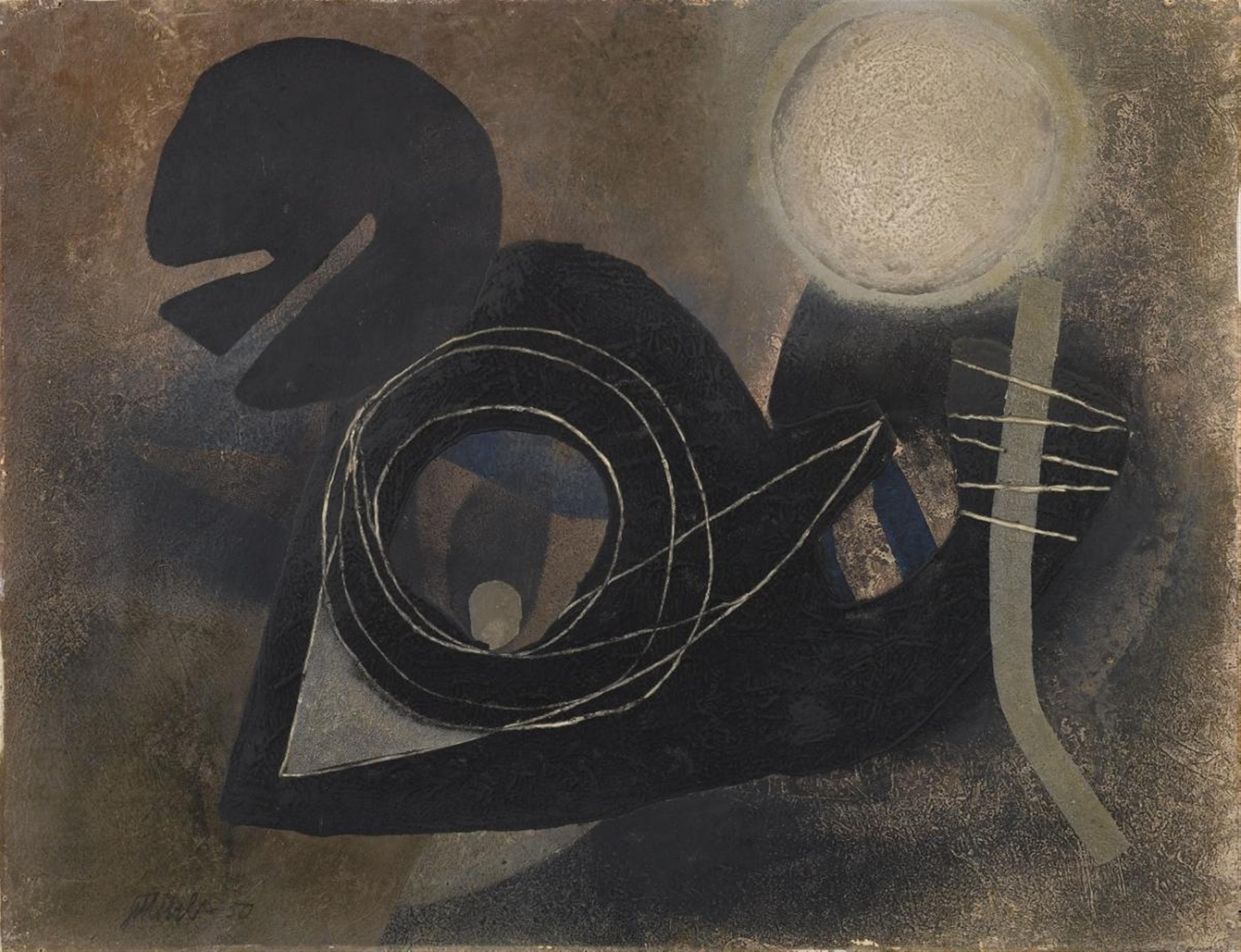 Fritz Winter - Untitled (circling around the dark) - image-1