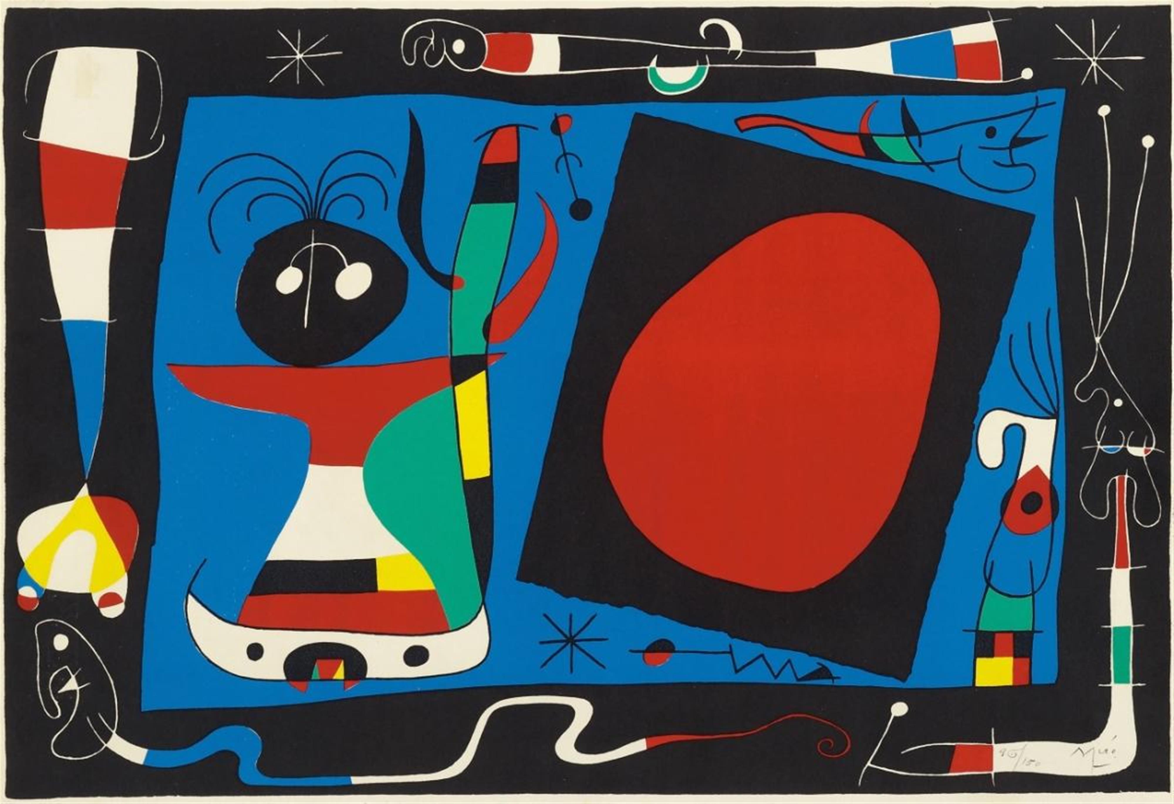 Joan Miró - Femme au Miroir - image-1