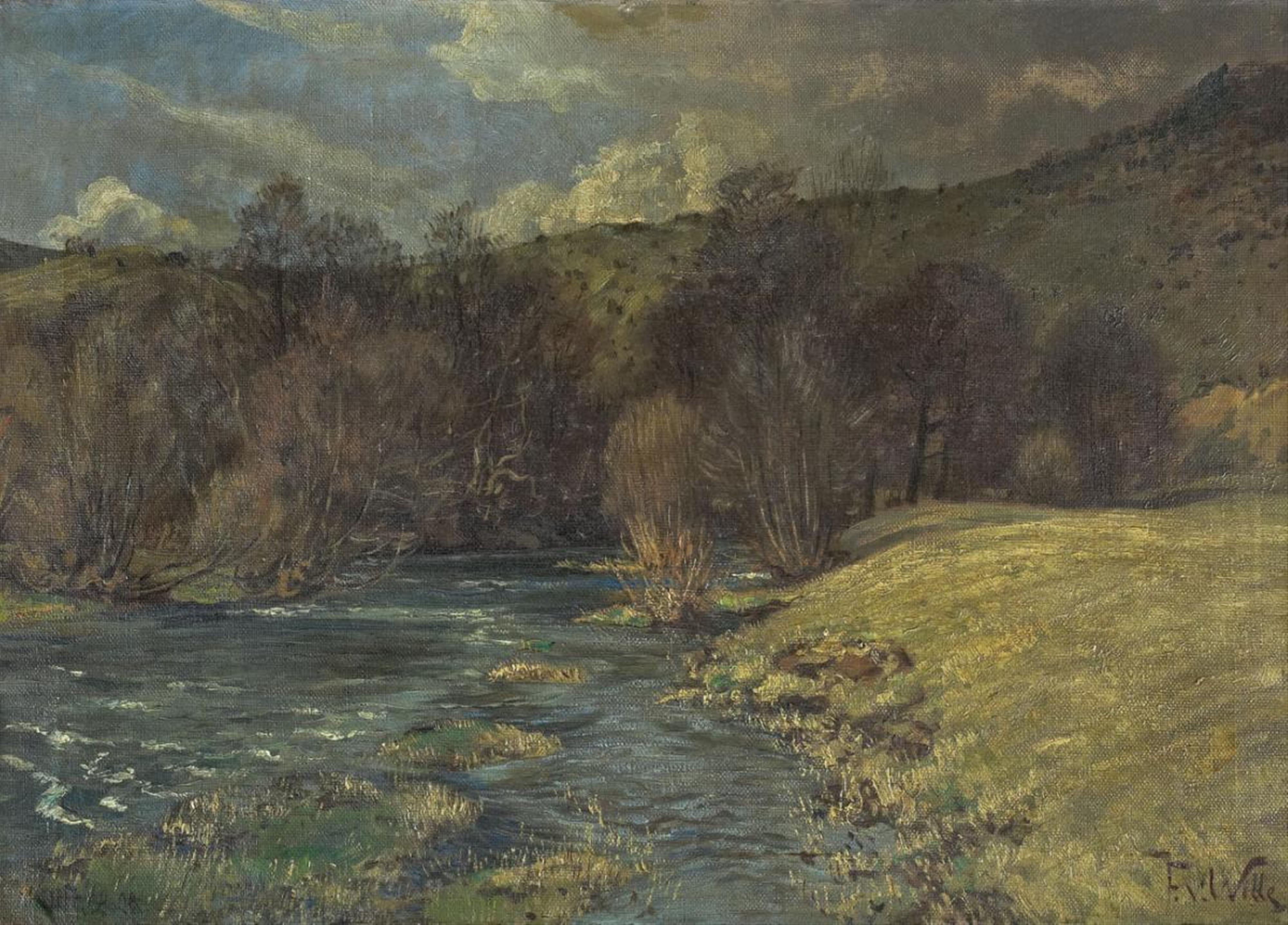Fritz von Wille - EARLY SPRING IN THE URFT VALLEY - image-1