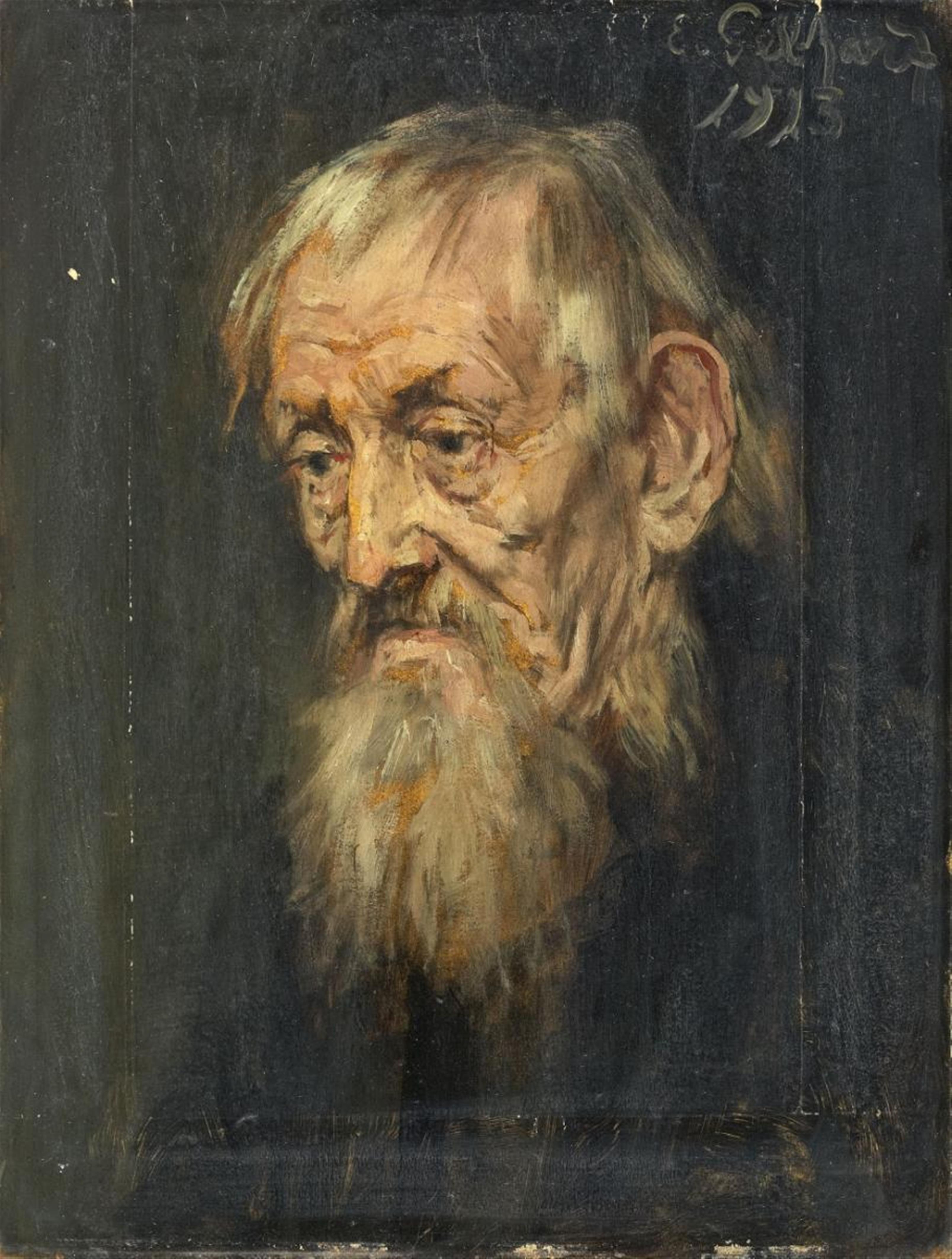 Eduard von Gebhardt - PORTRAIT OF AN OLD MAN - image-1