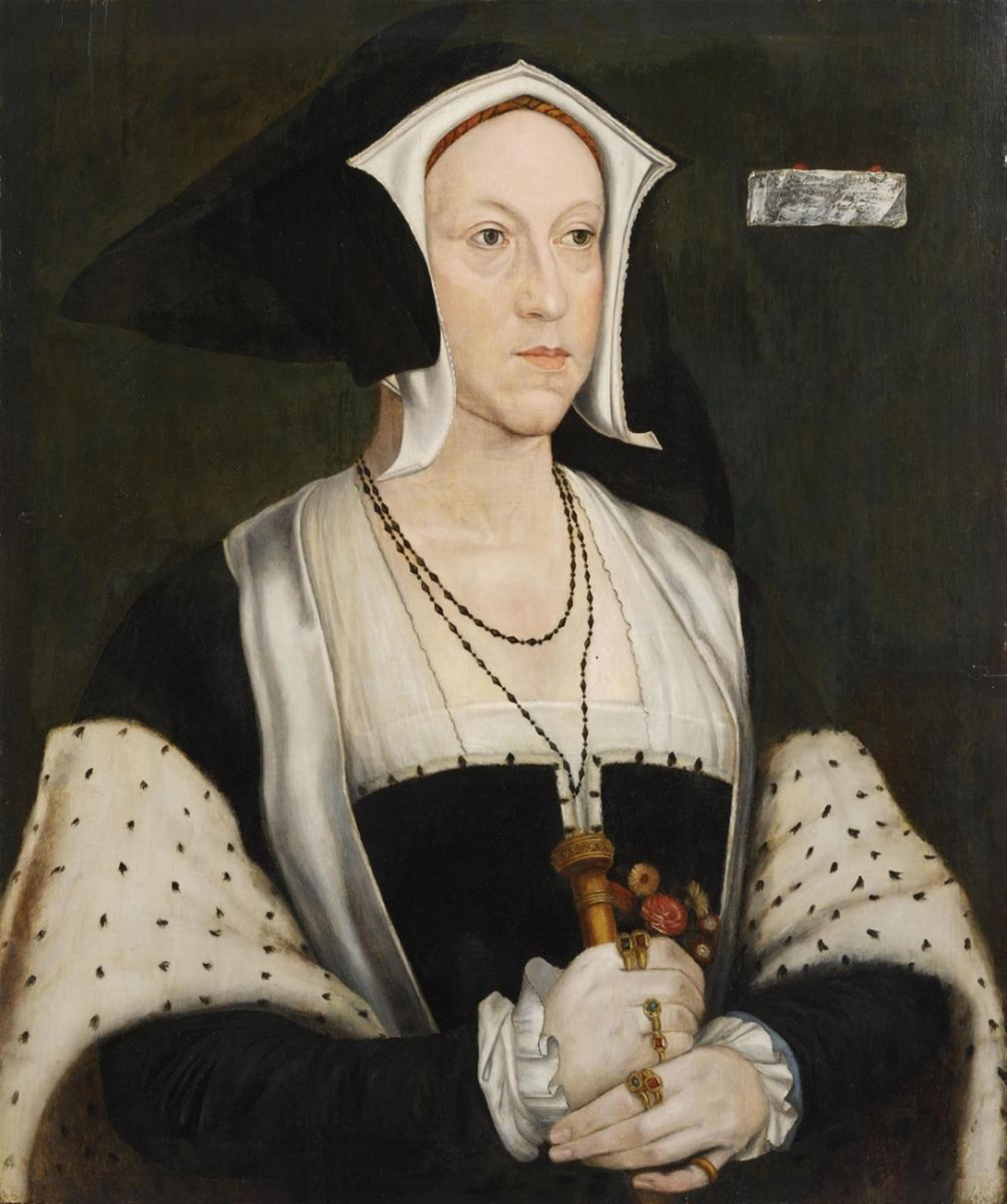 Hans Holbein the Younger, follower of - PORTRAIT MARGARET WOTTON, MARCHIONESS OF DORSET - image-1