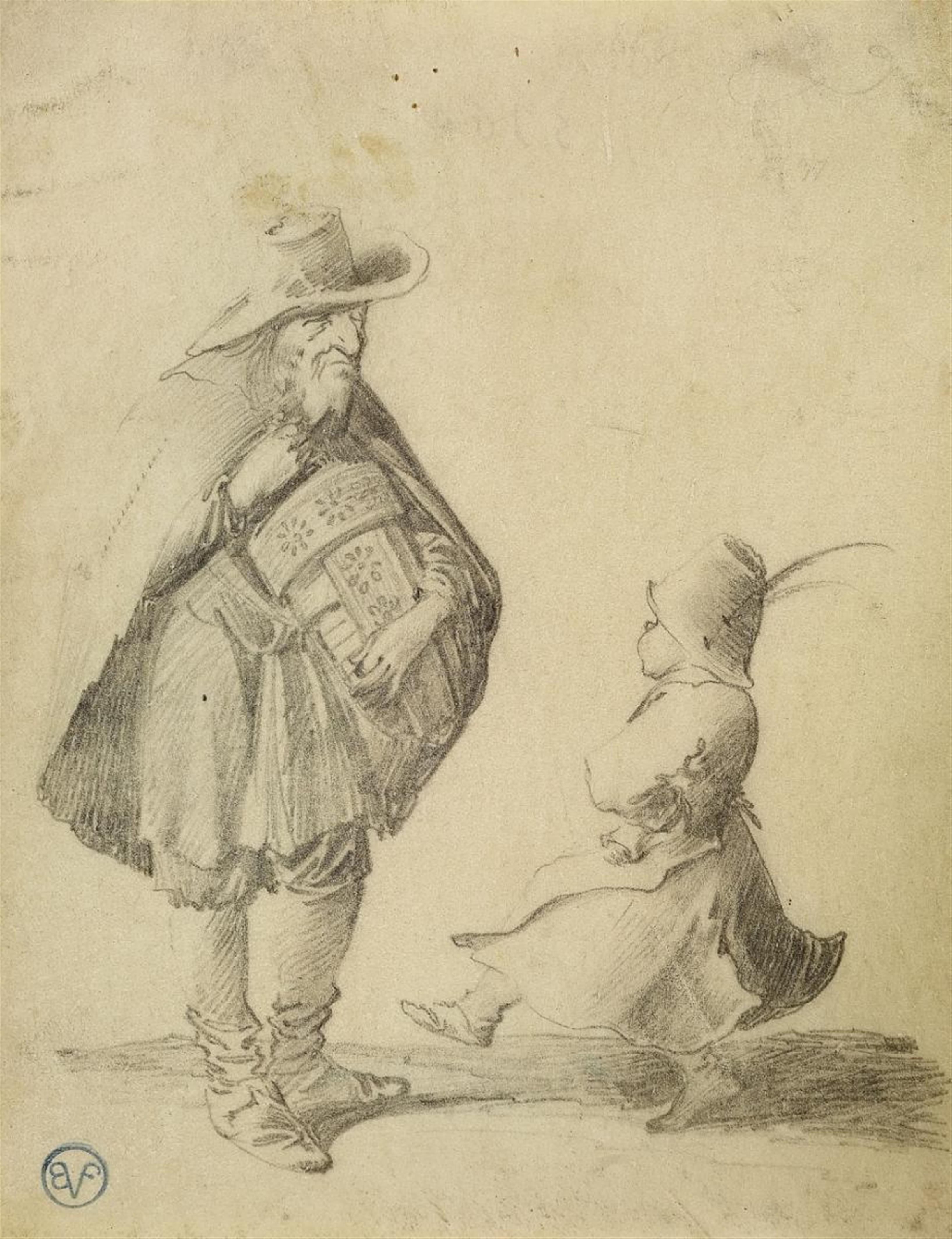 Pieter Jansz Quast - HURDY-GURDY PLAYER AND DANCING CHILD - image-1