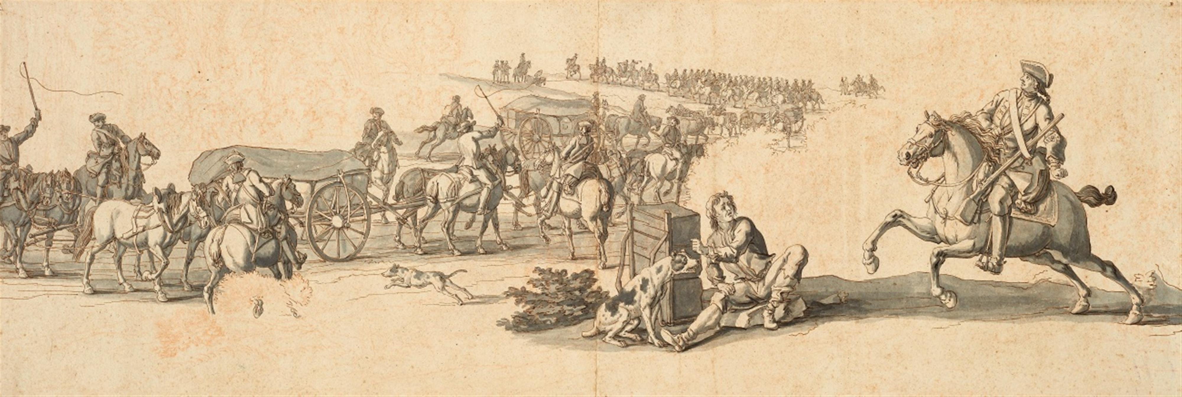 Georg Philipp Rugendas the Elder - A Cavalry Scene - image-1