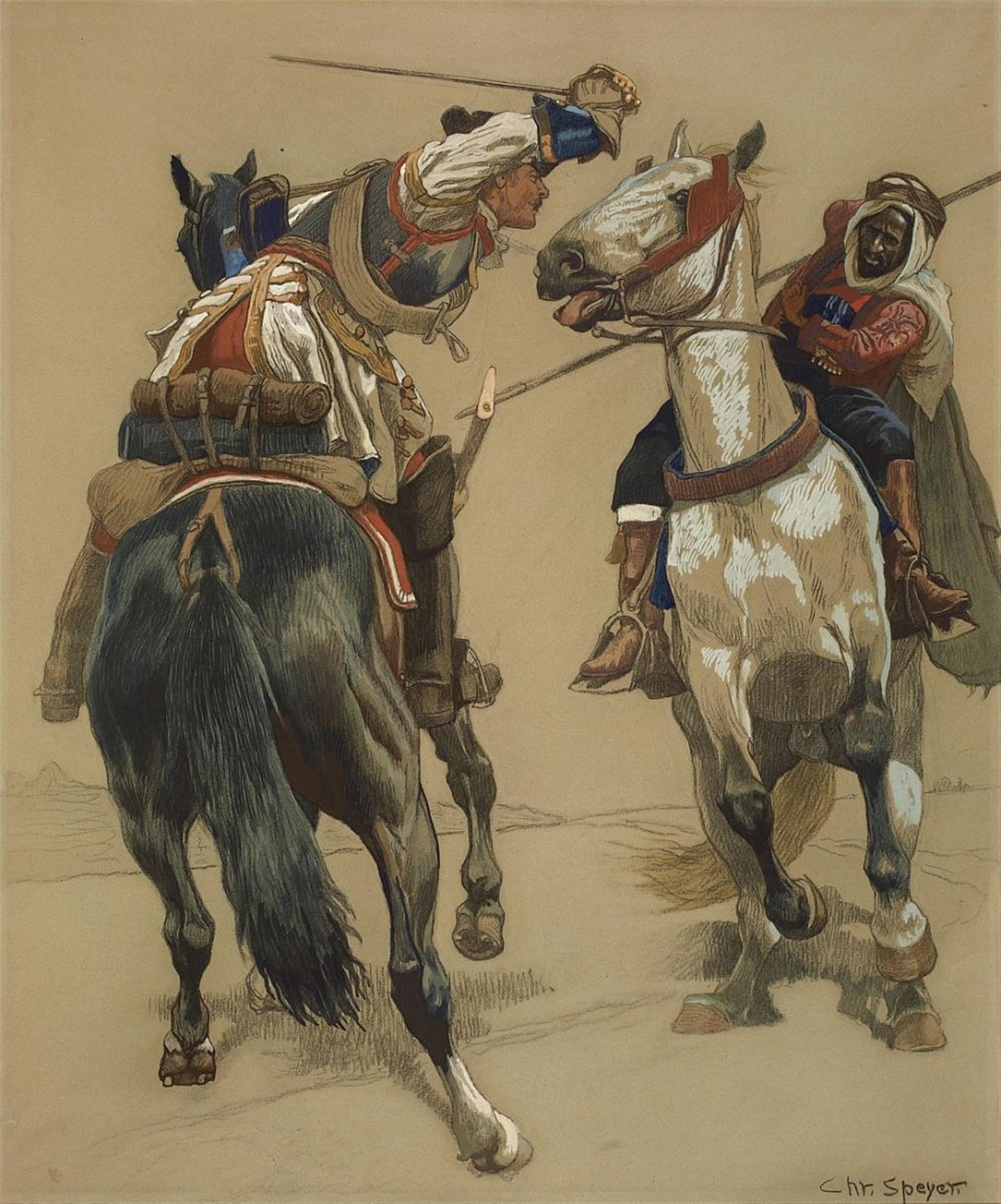 Christian Georg Speyer - ORIENTAL HORSEMAN - image-1