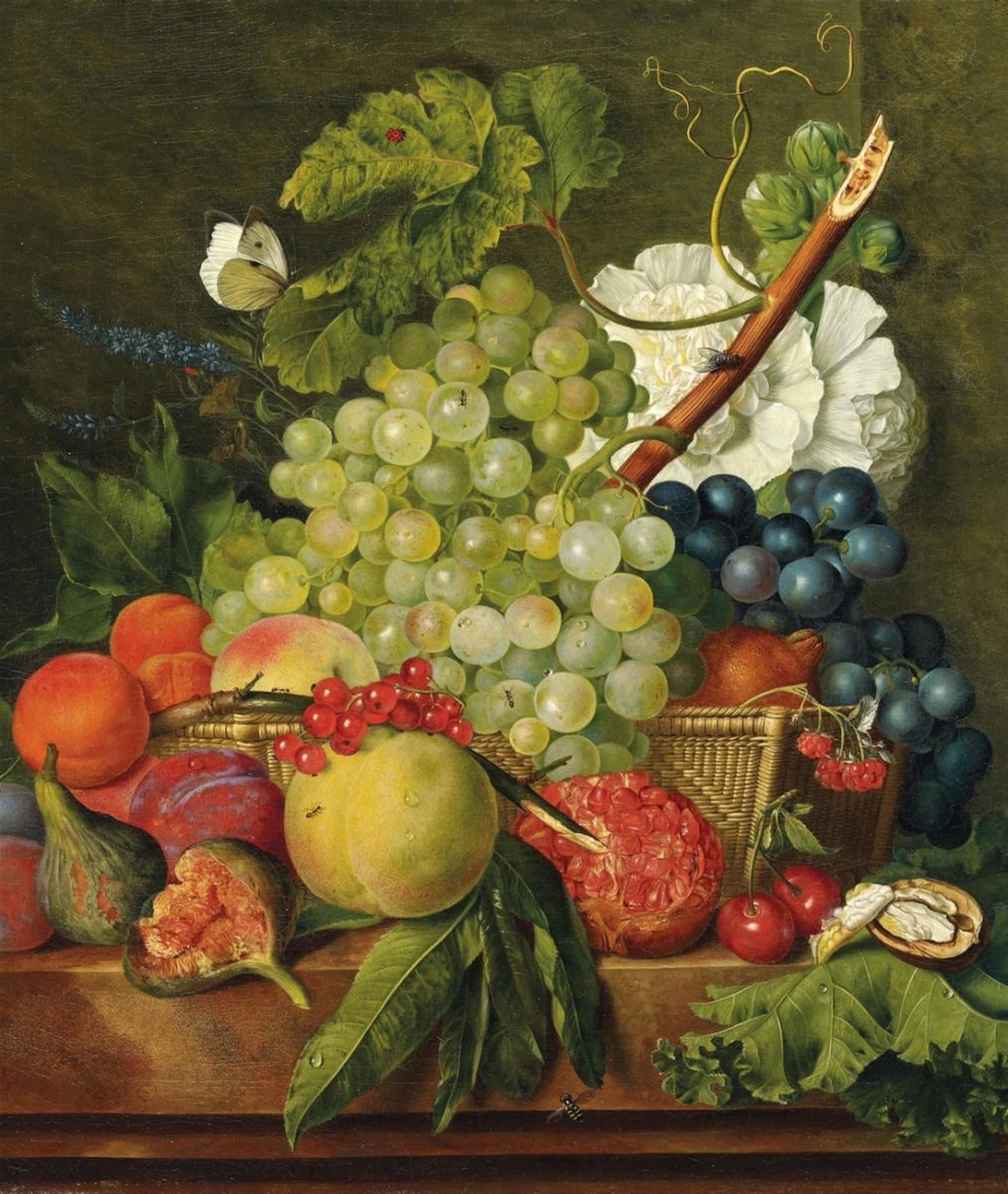Jacob Jacobsohn - FRUIT STILL LIFE WITH INSECTS - image-1