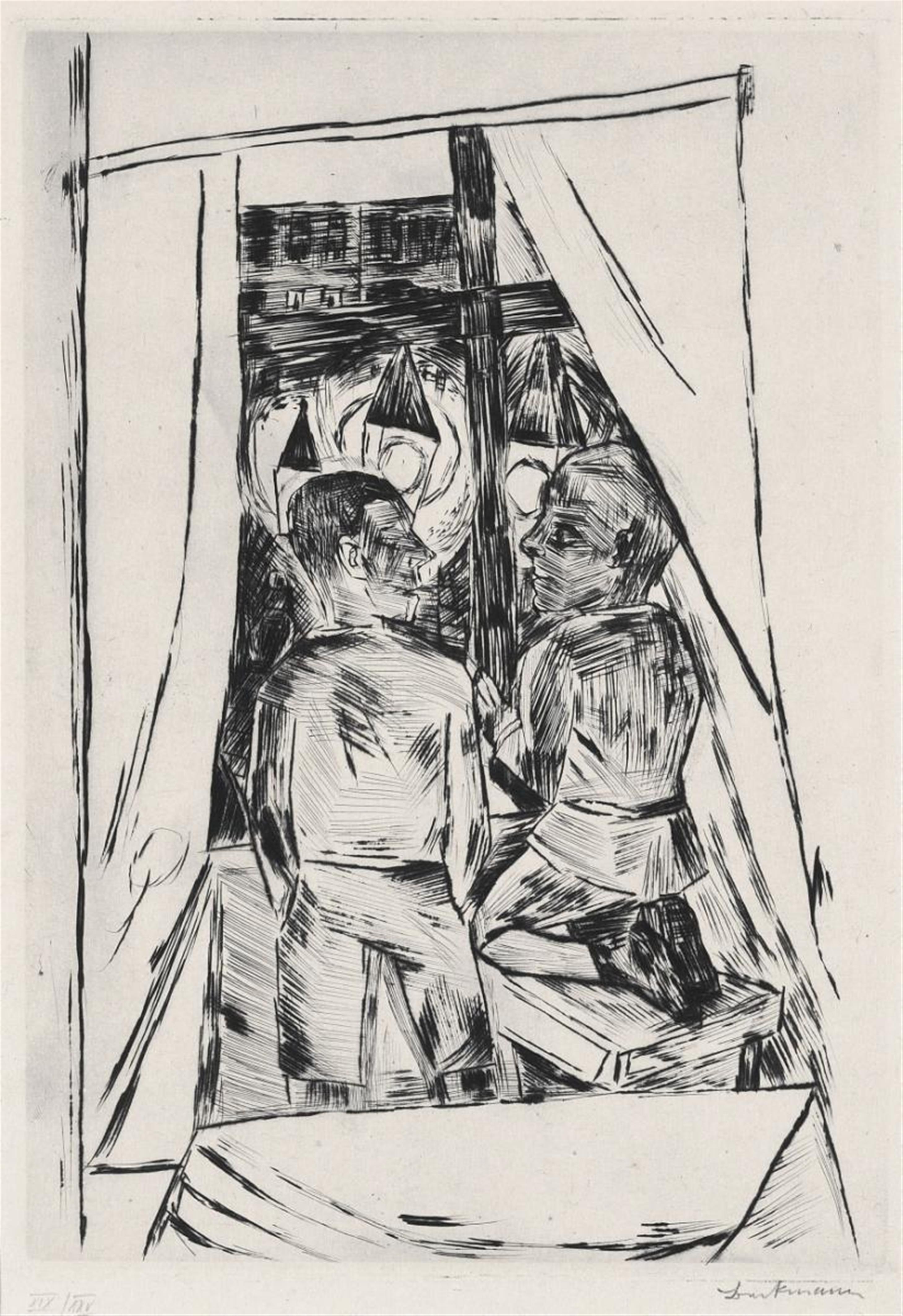 Max Beckmann - Kinder am Fenster (Chidren at a Window) - image-1