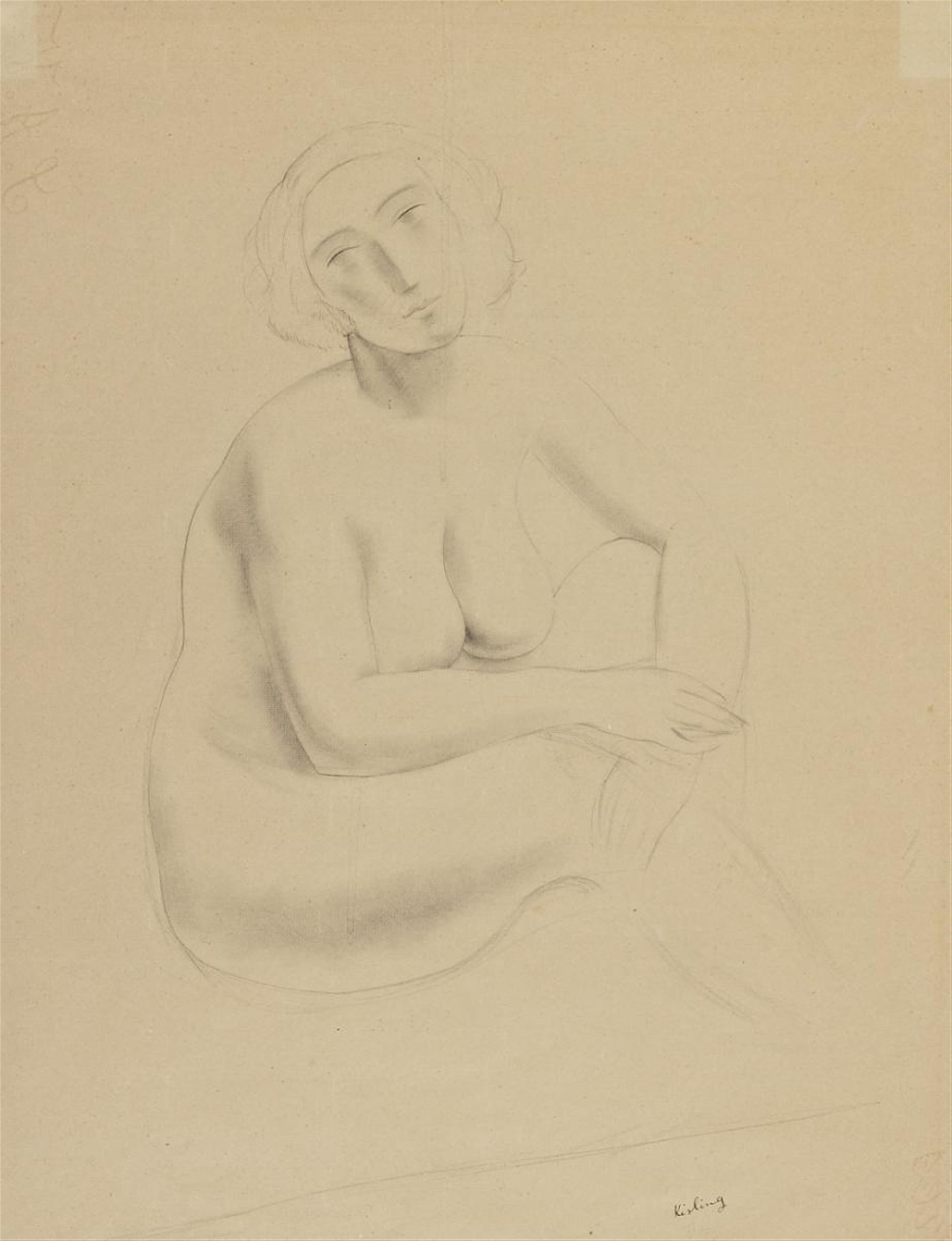 Moïse Kisling - Sitzender weiblicher Akt (Sitting Female Nude) - image-1