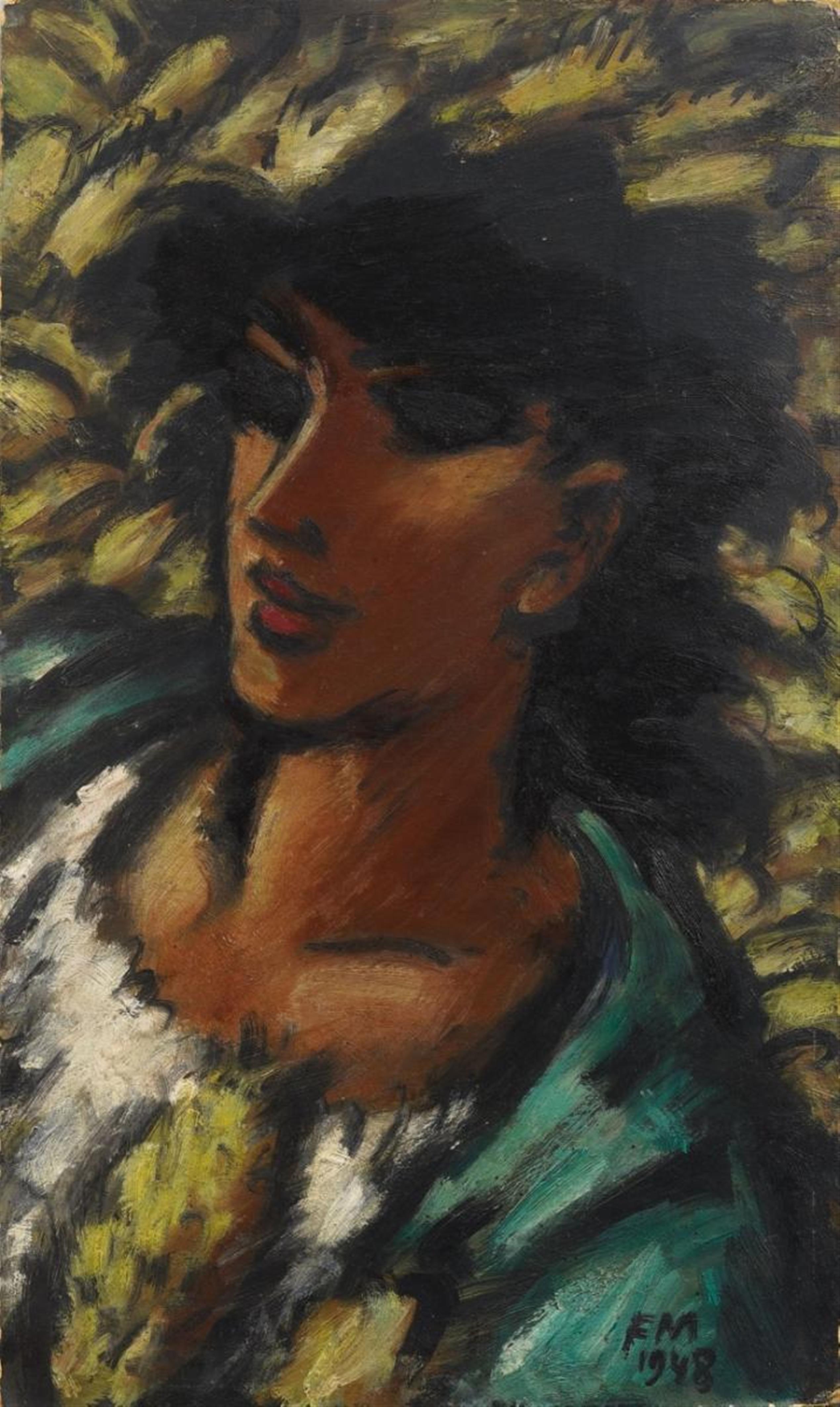 Frans Masereel - Tête de Femme brune - image-1