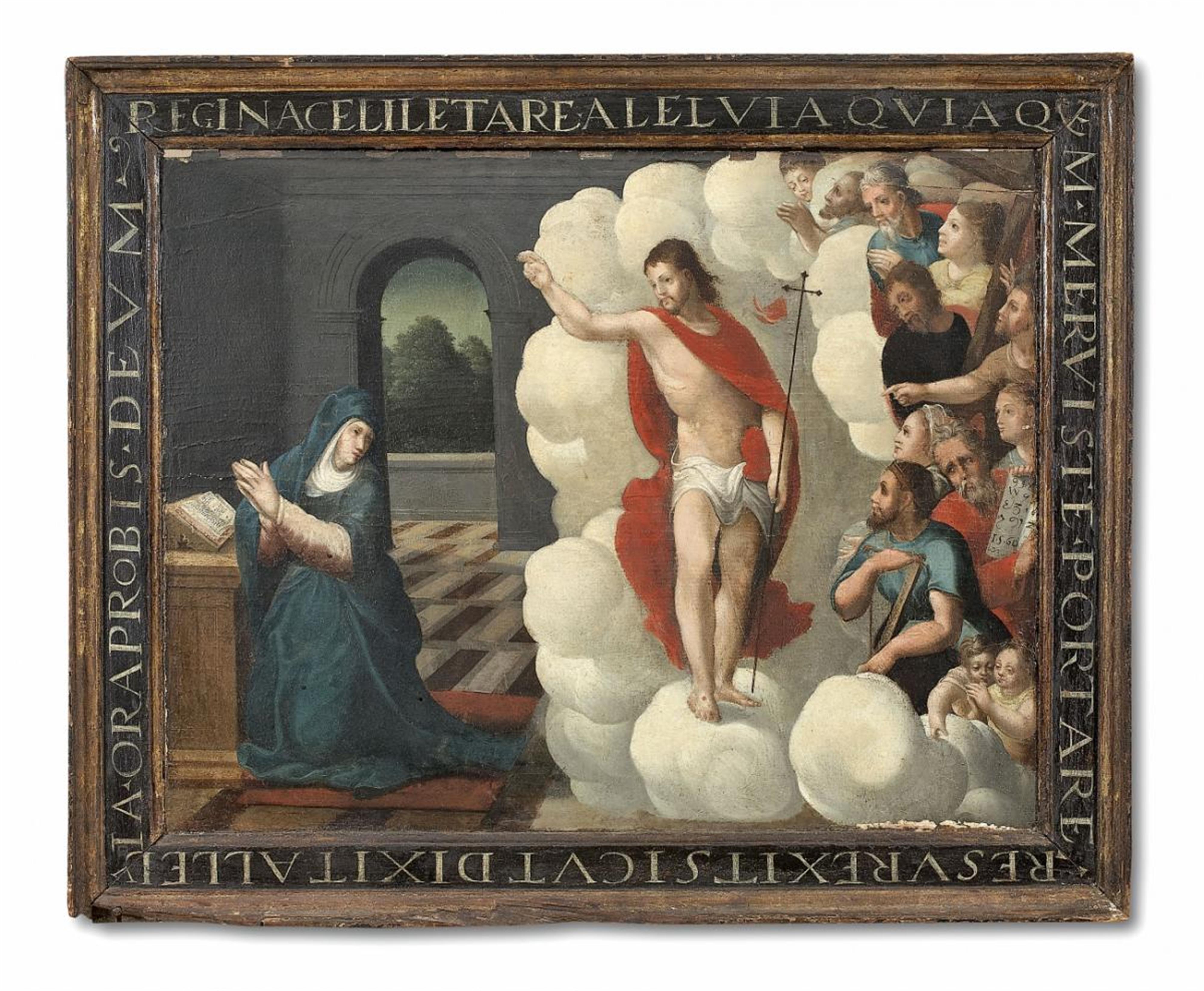 German School, 17th century - CHRIST APPEARING TO THE VIRGIN - image-1