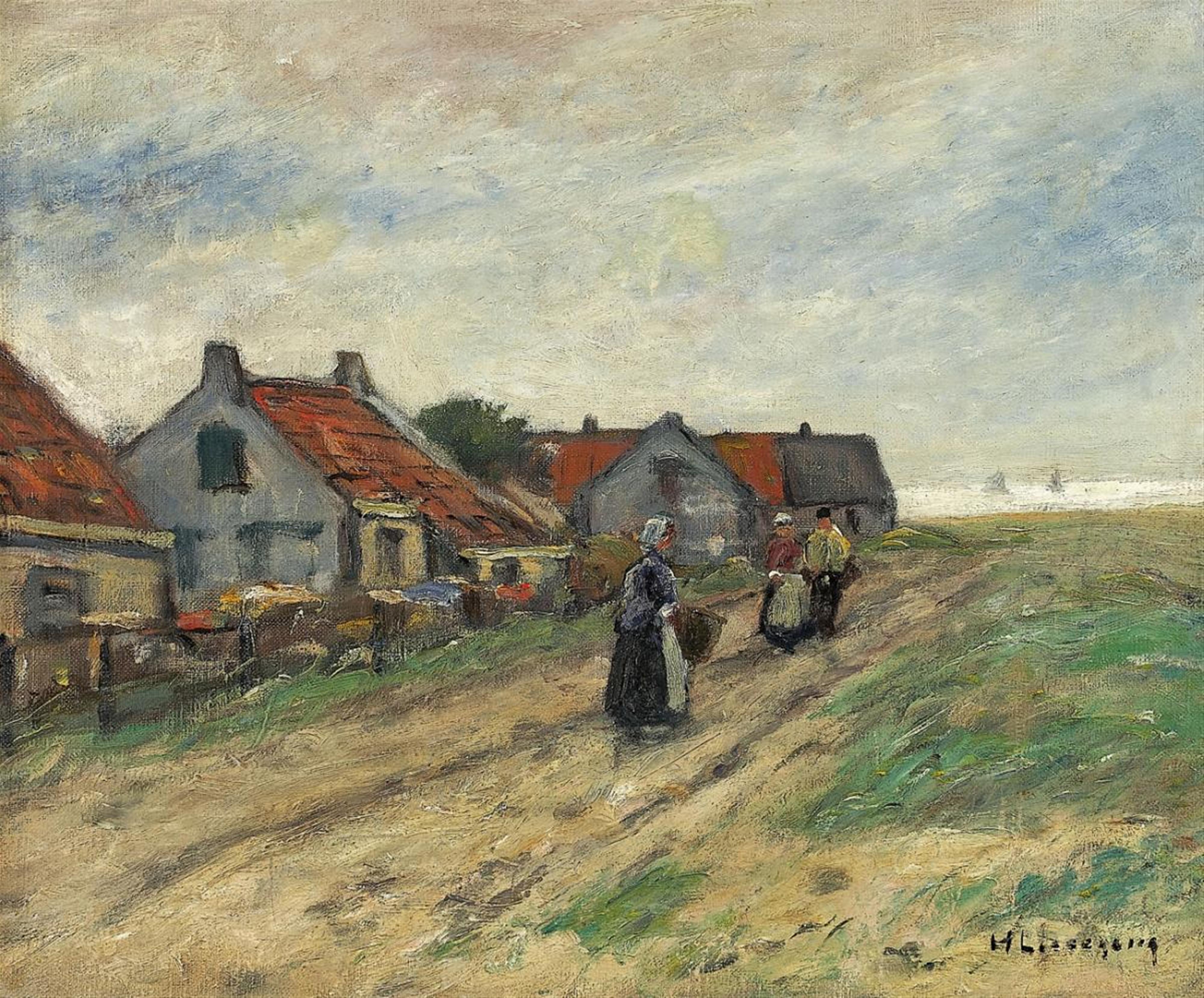 Helmuth Liesegang - FISHERMEN´S HOUSES IN THE DUNES - image-1