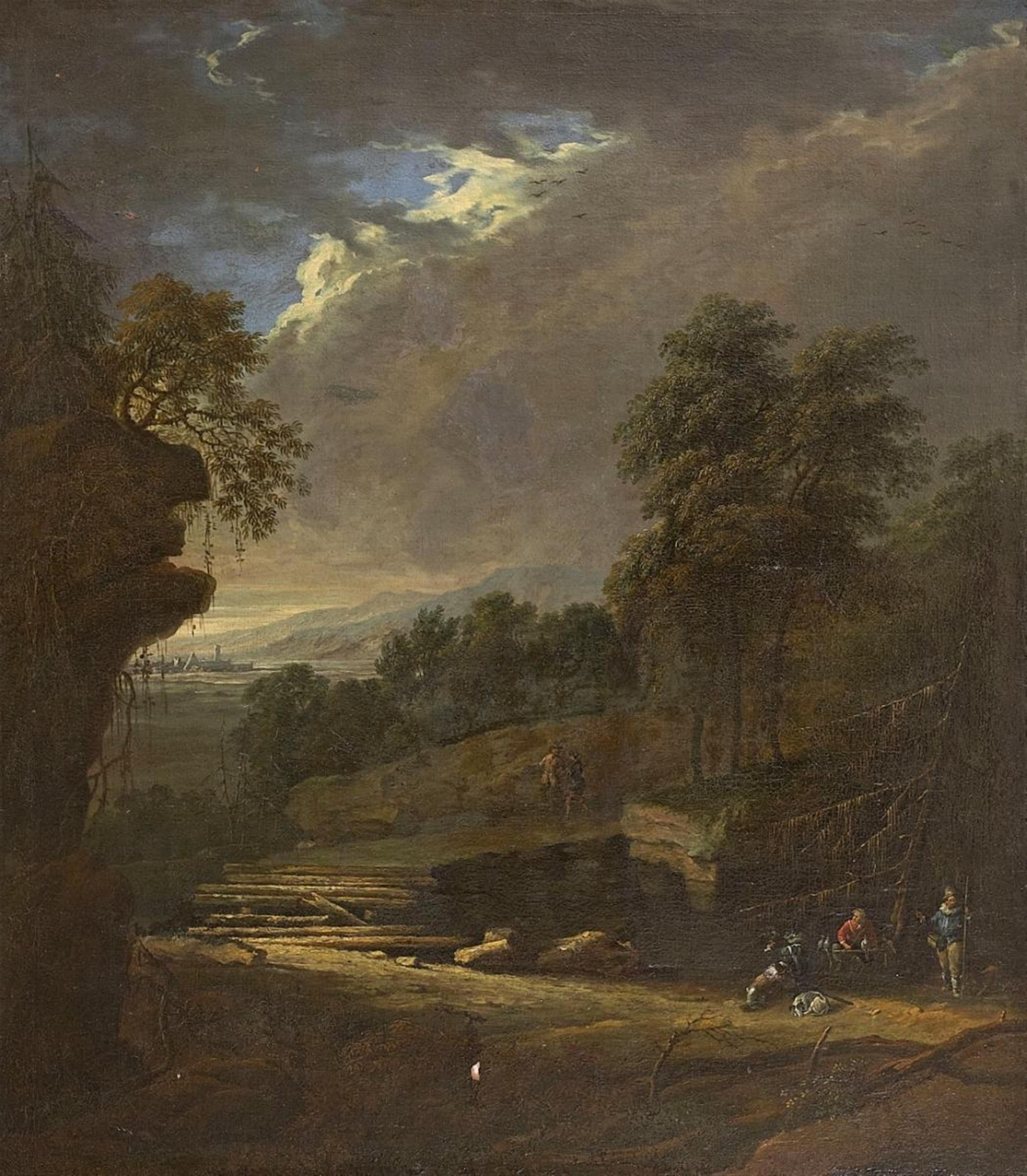Franz Joachim Beich, attributed to - LANDSCAPE WITH FALCONER - image-1