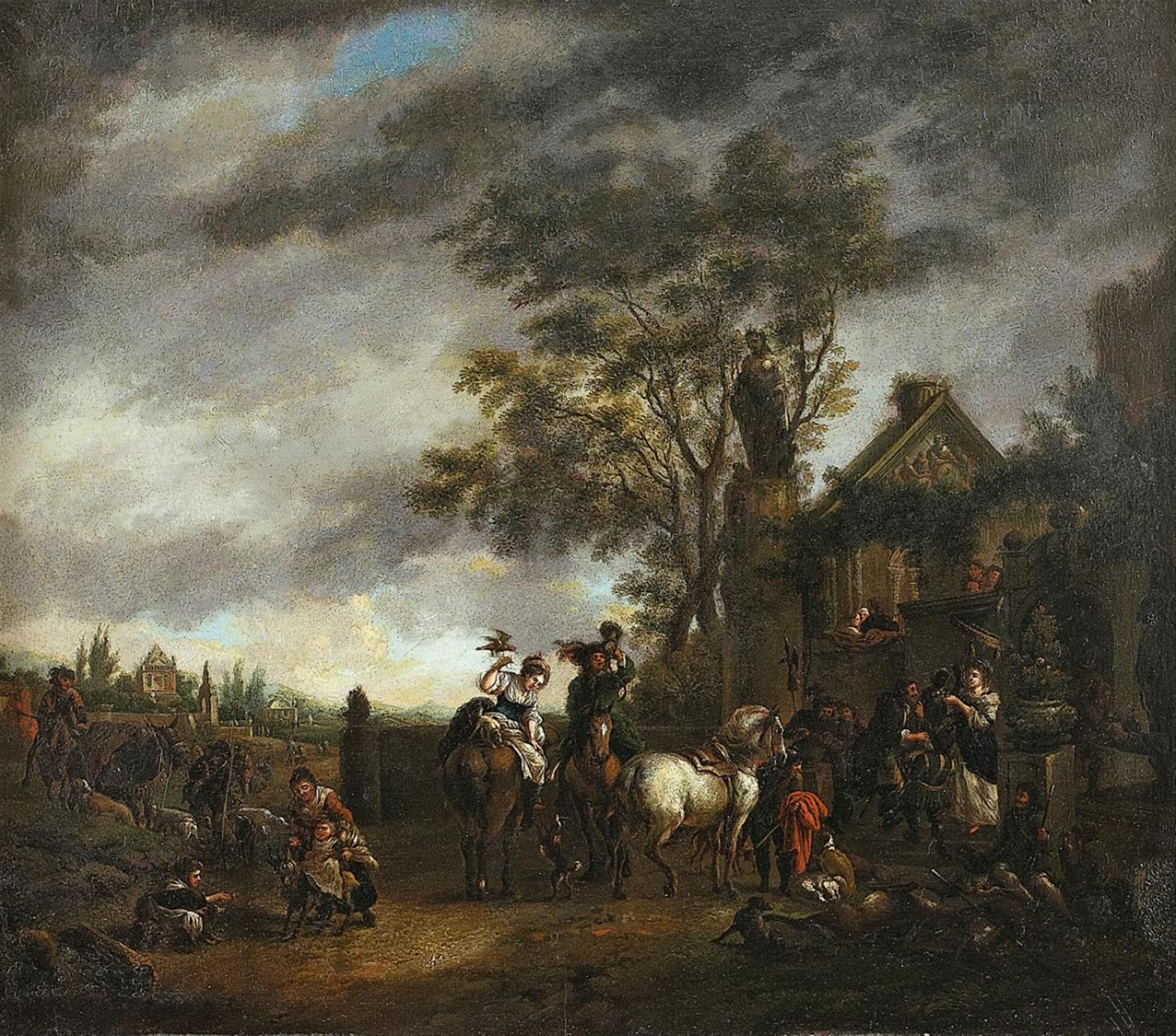 Philips Wouwerman, copy after - AFTER THE HUNT - image-1
