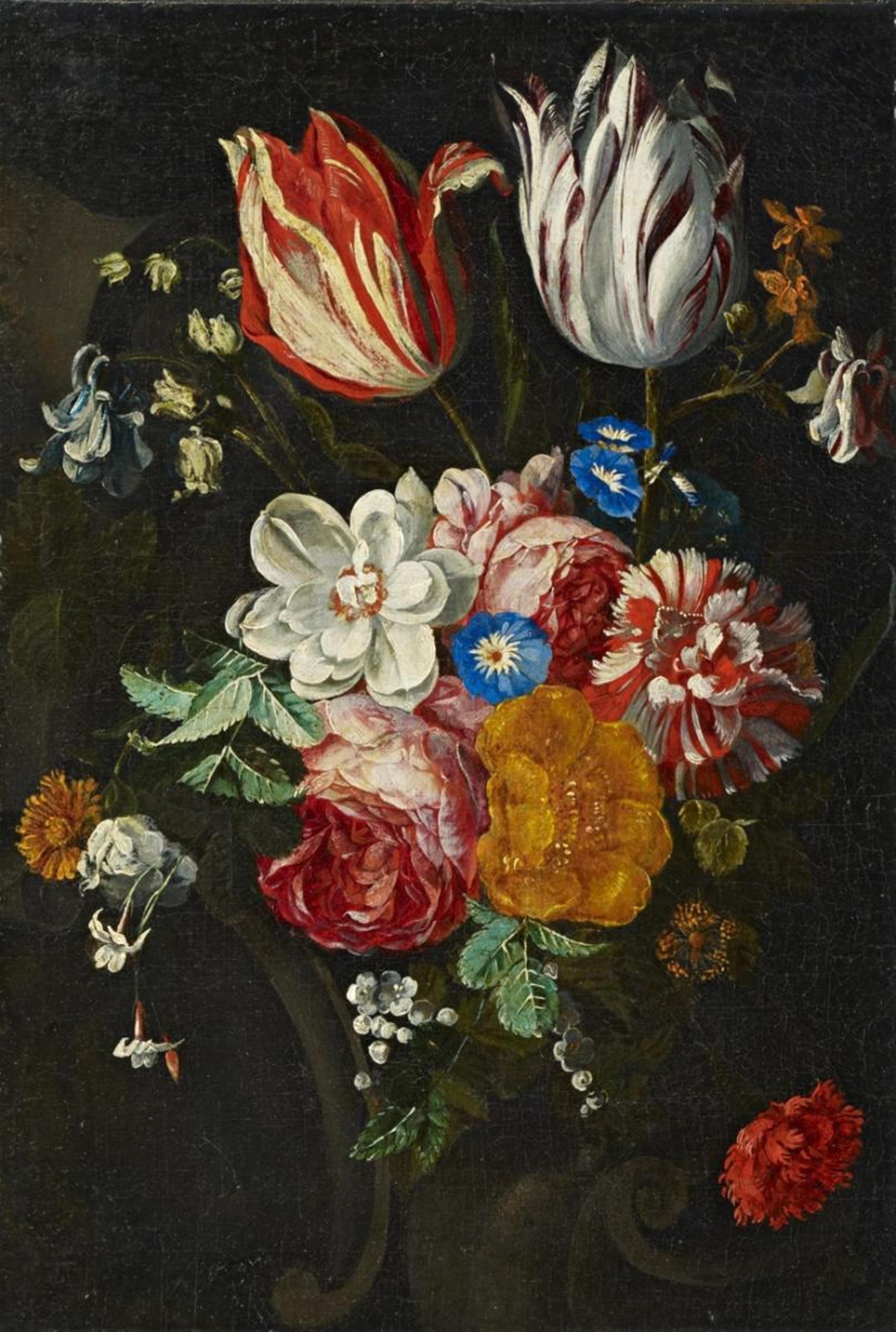Jan van den Hecke the Elder, attributed to - FLOWER STILL LIFE - image-1