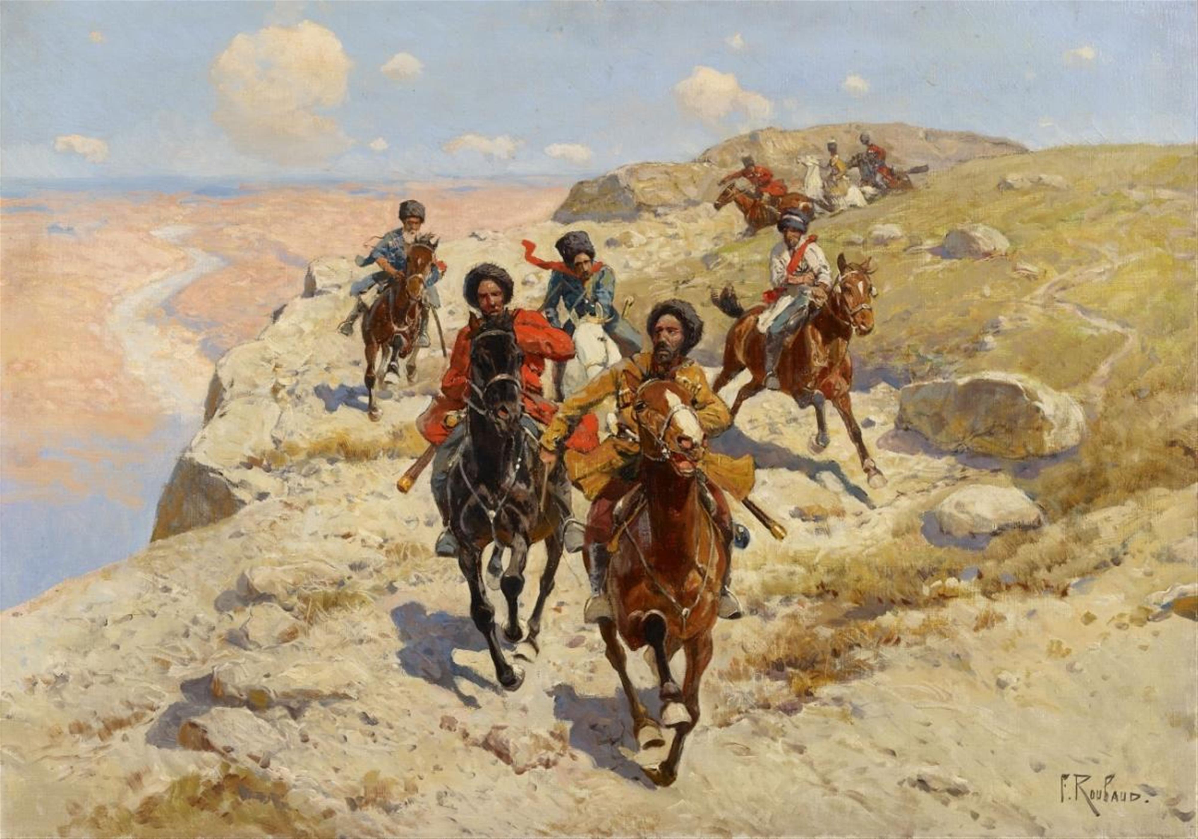 Franz Alekseyevich Roubaud - CIRCASSIAN HORSEMEN - image-1