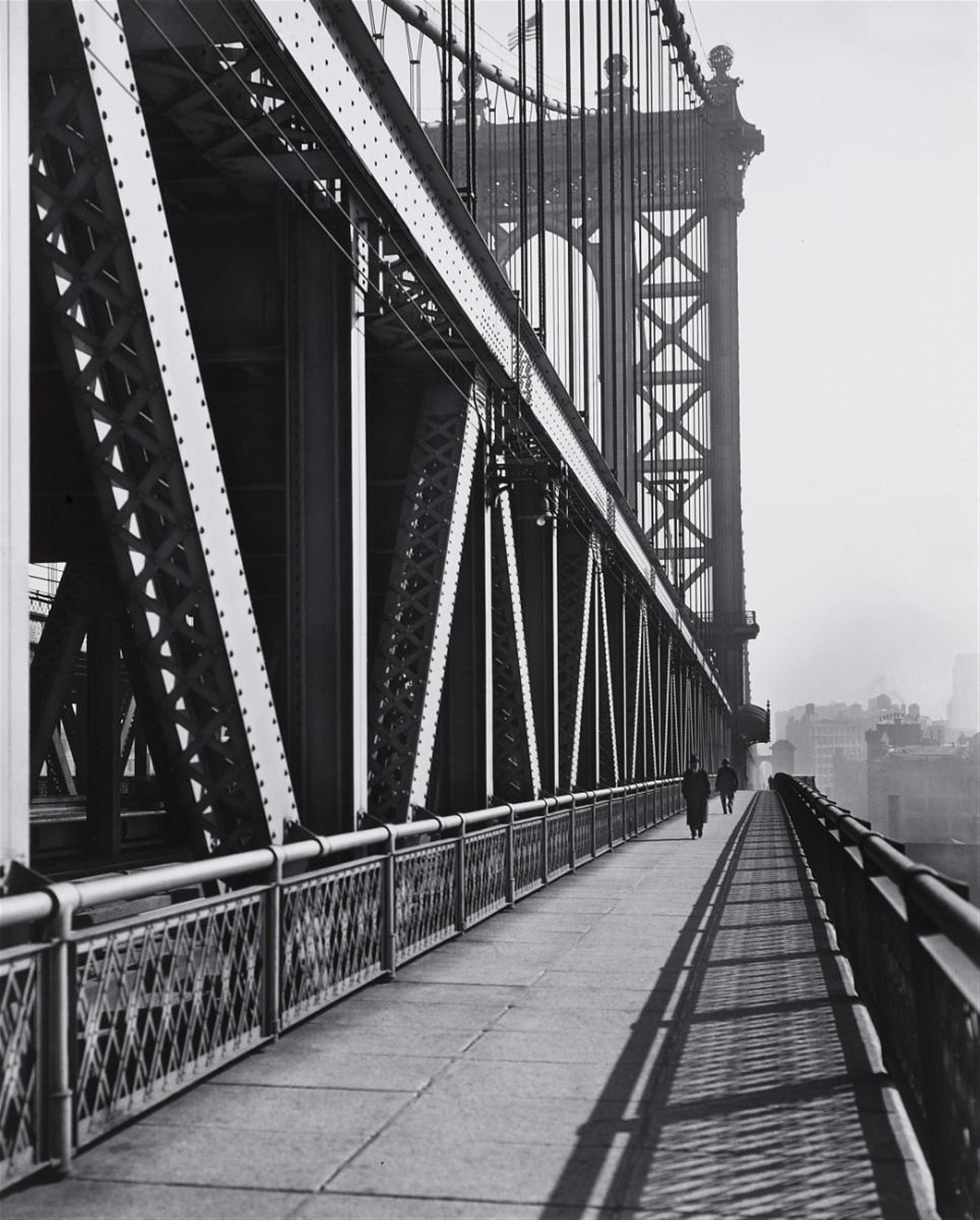Berenice Abbott - Walkway, Manhattan Bridge, New York - image-1