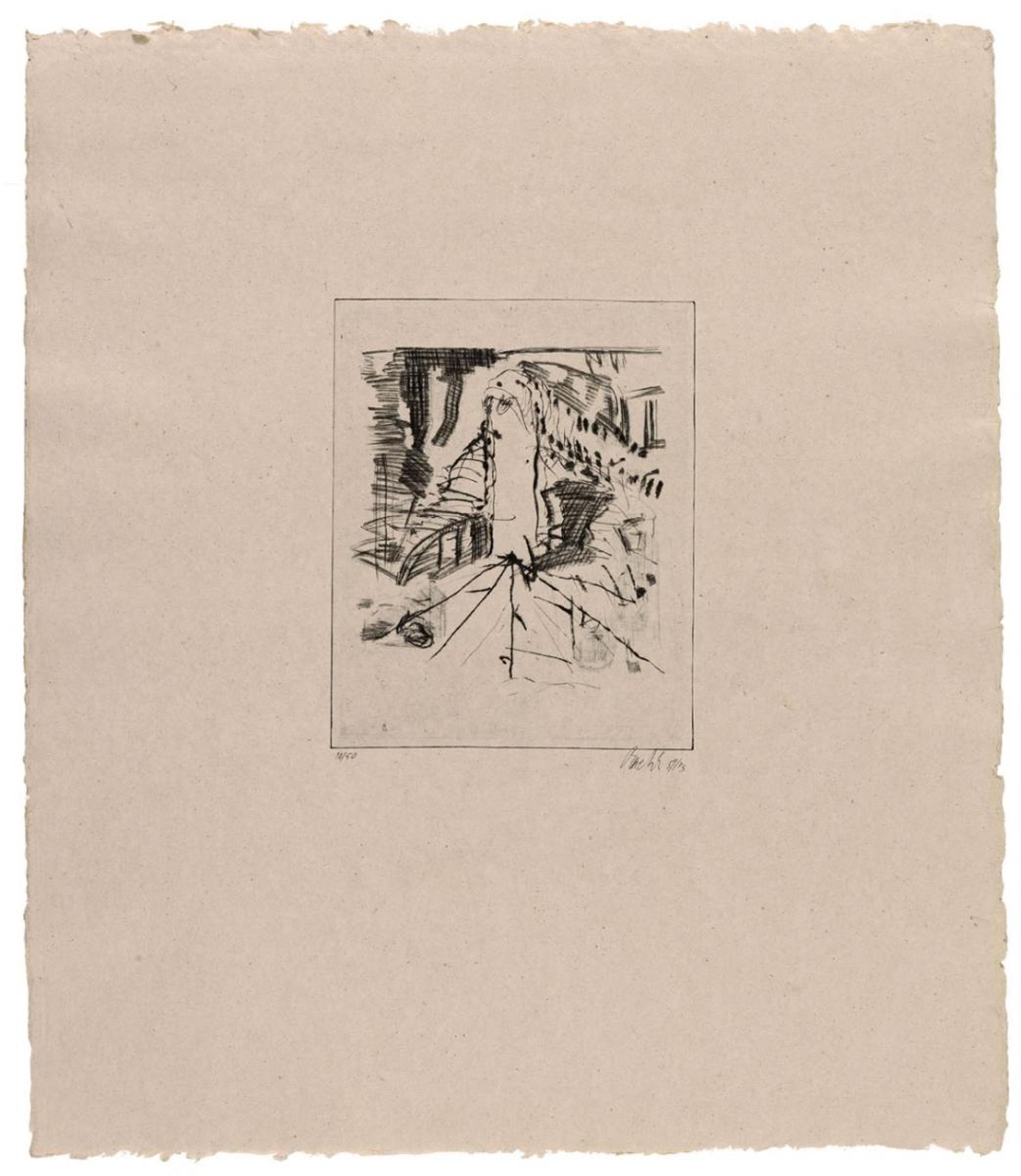 Georg Baselitz - 8 Radierungen nach Zeichnungen von 1959 (8 etchings after drawings) - image-1