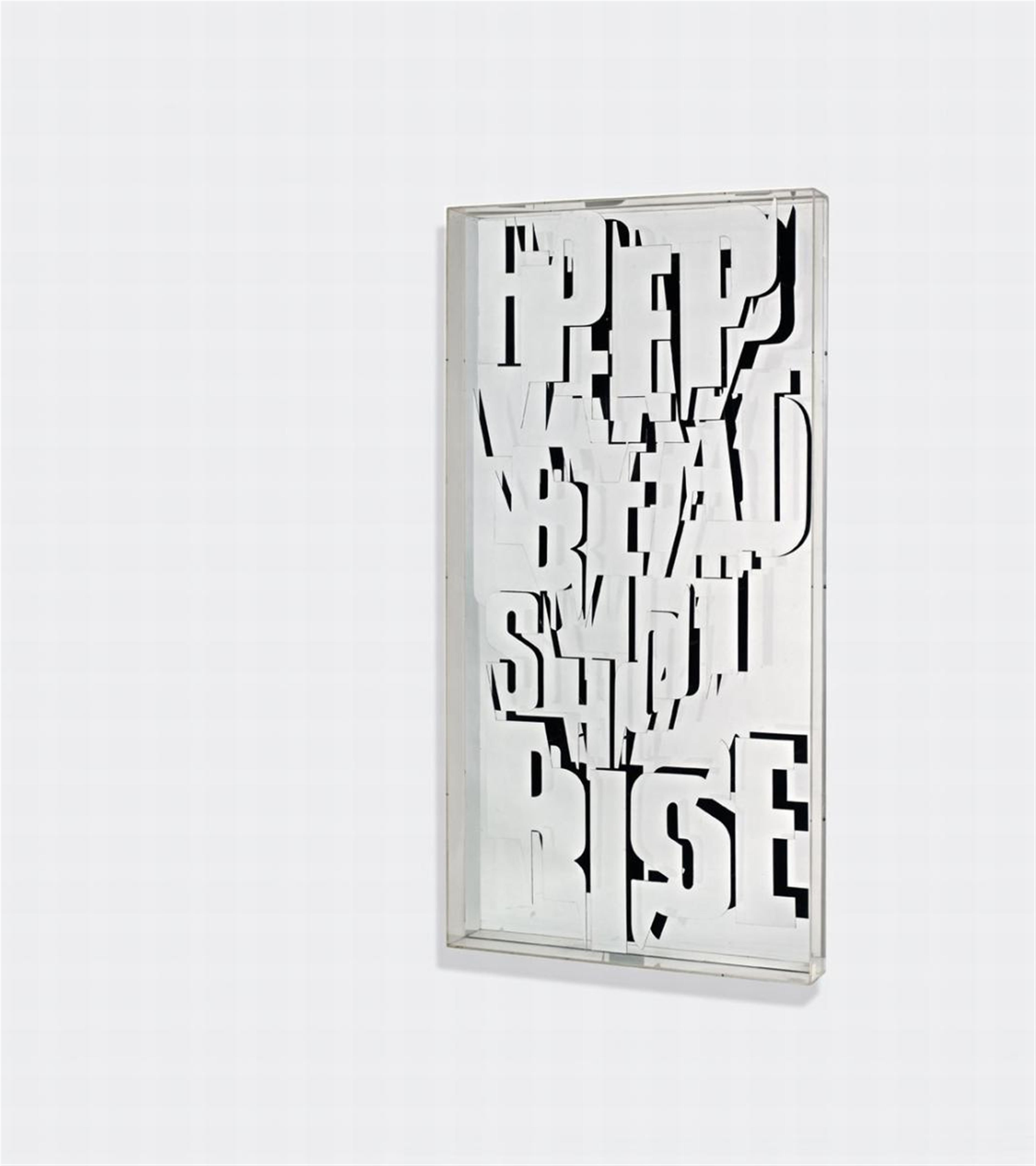 Ferdinand Kriwet - Untitled (aluminium-text) - image-1