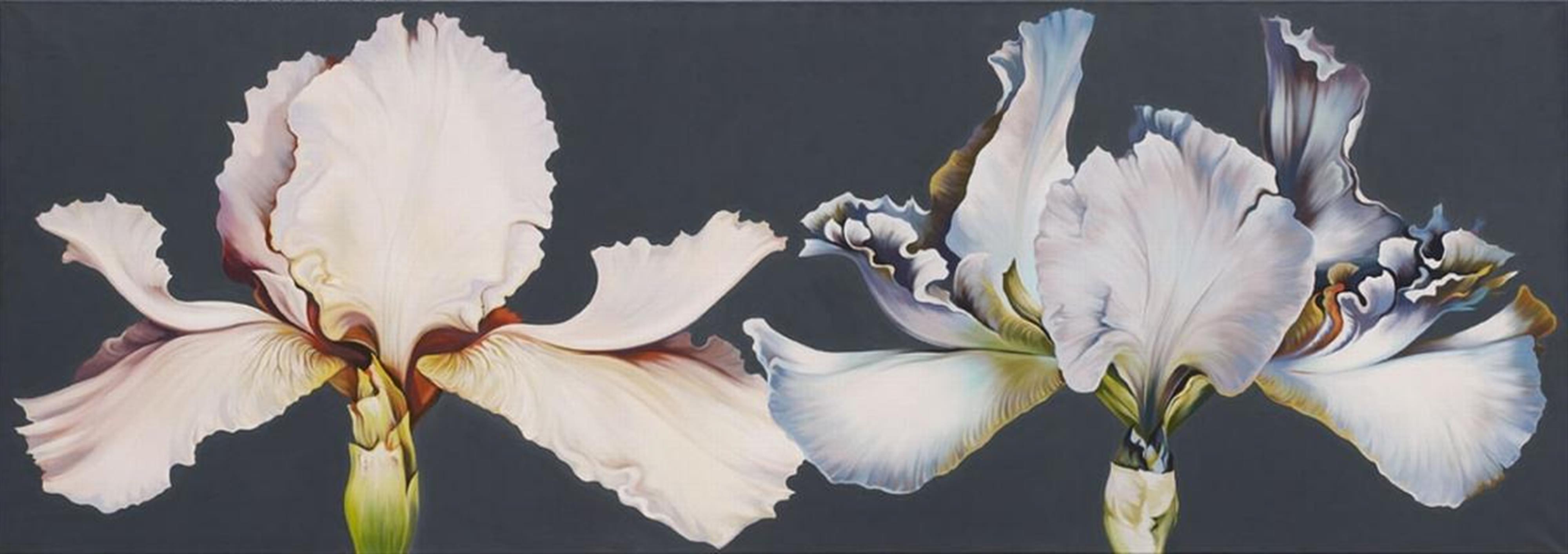 Lowell Nesbitt - Double Iris Painting - image-1