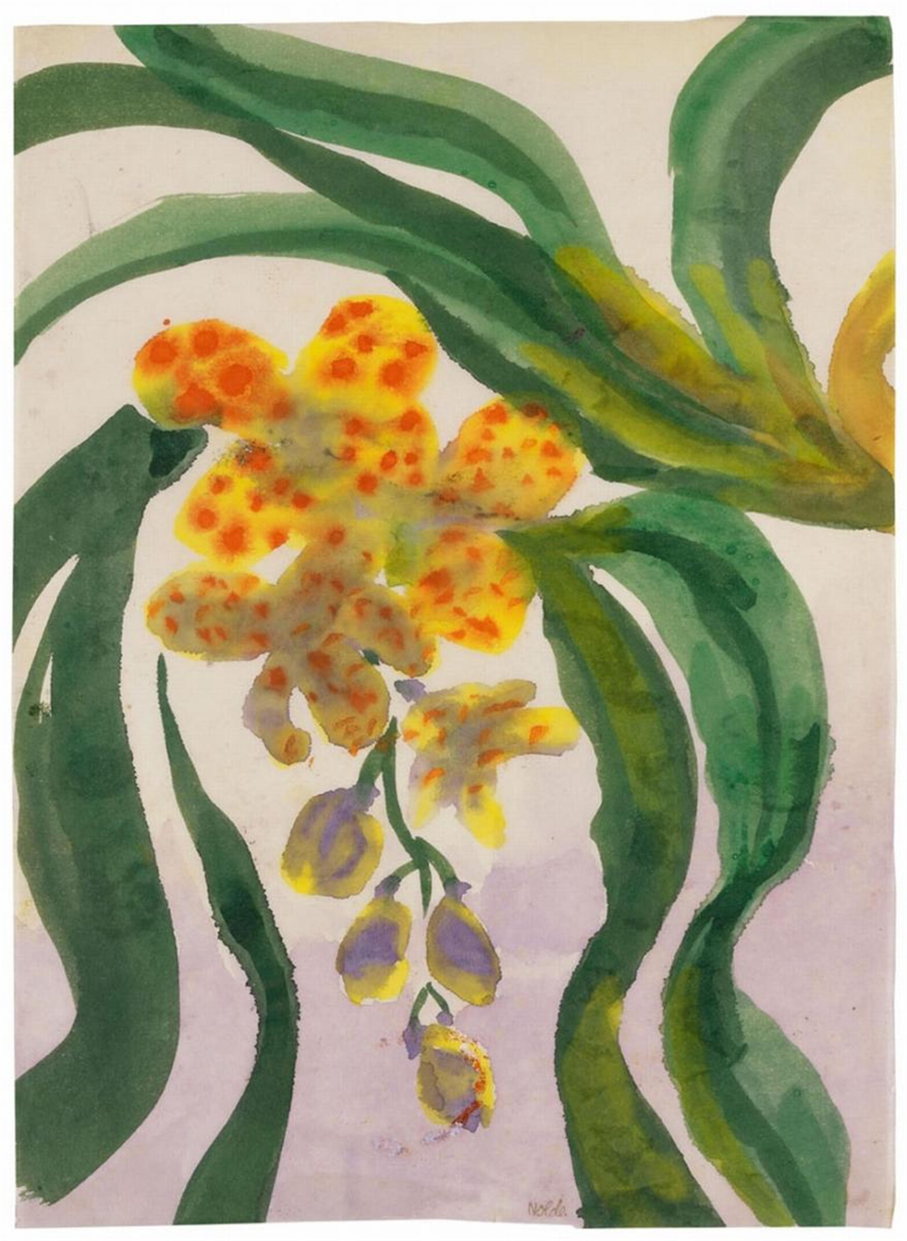 Emil Nolde - Orchidee (Orchid) - image-1