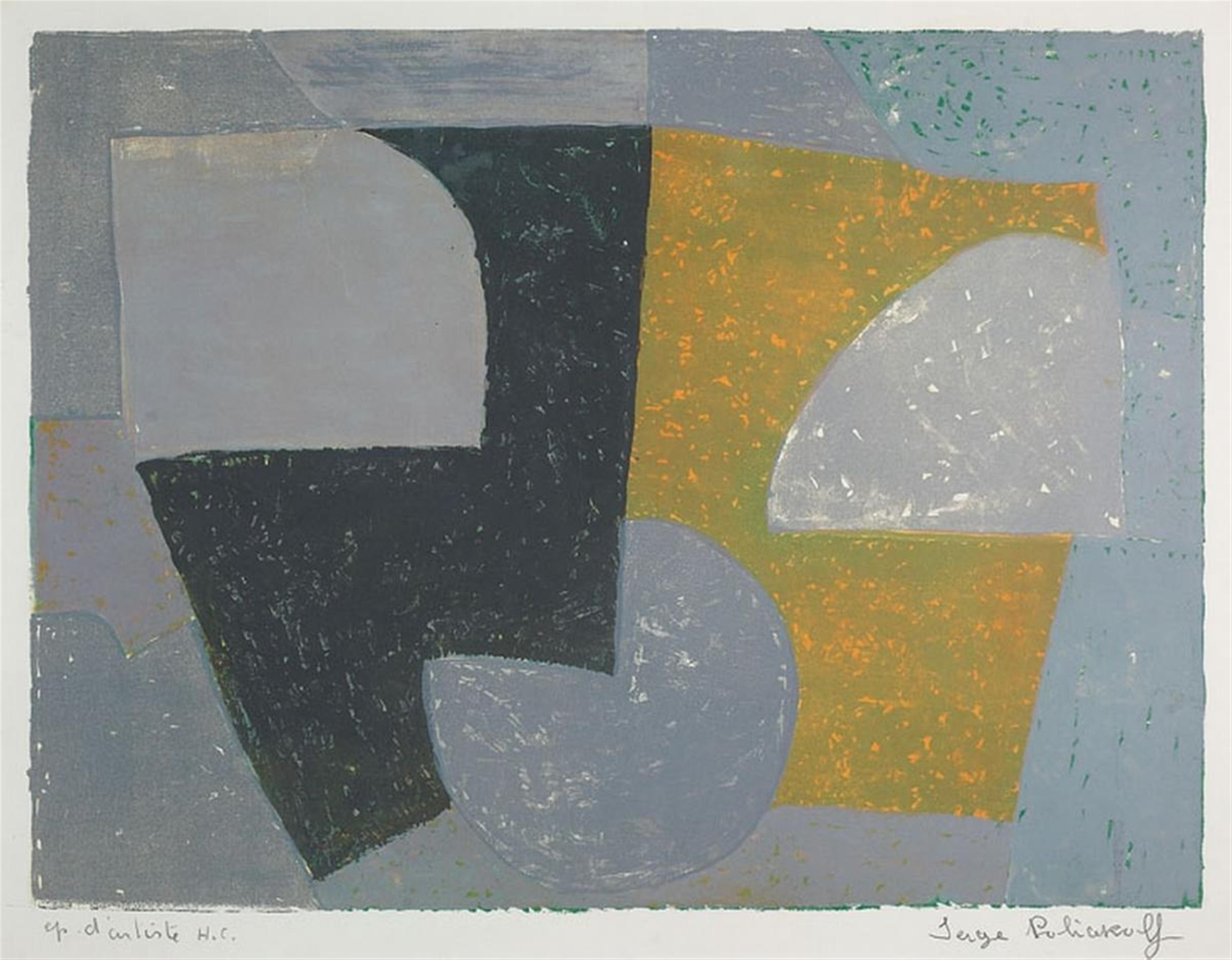 Serge Poliakoff - Composition grise, rouge et verte - image-1