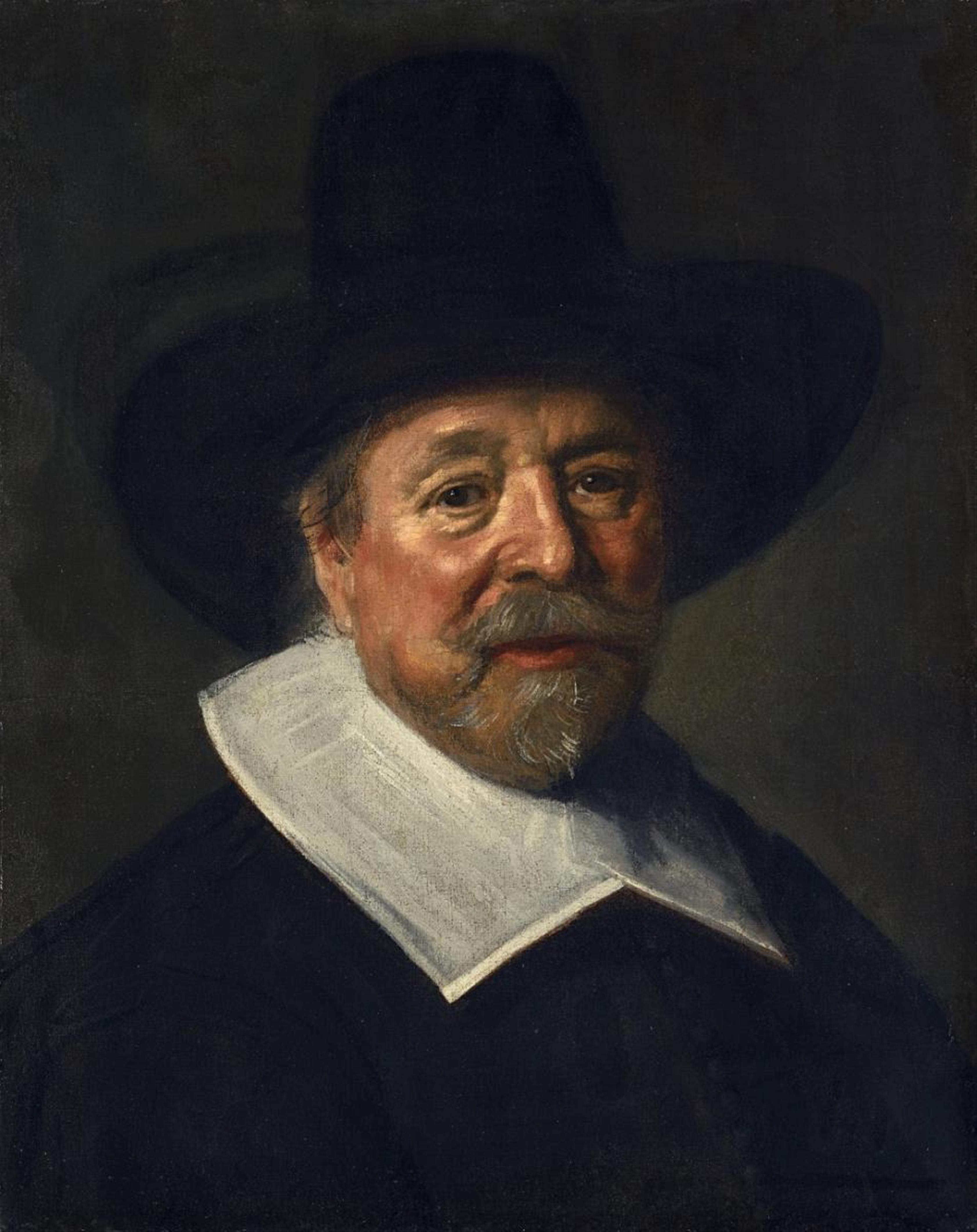 Frans Hals - PORTRAIT OF A MAN WITH HAT (REVEREND JOHN LIVINGSTON?) - image-1