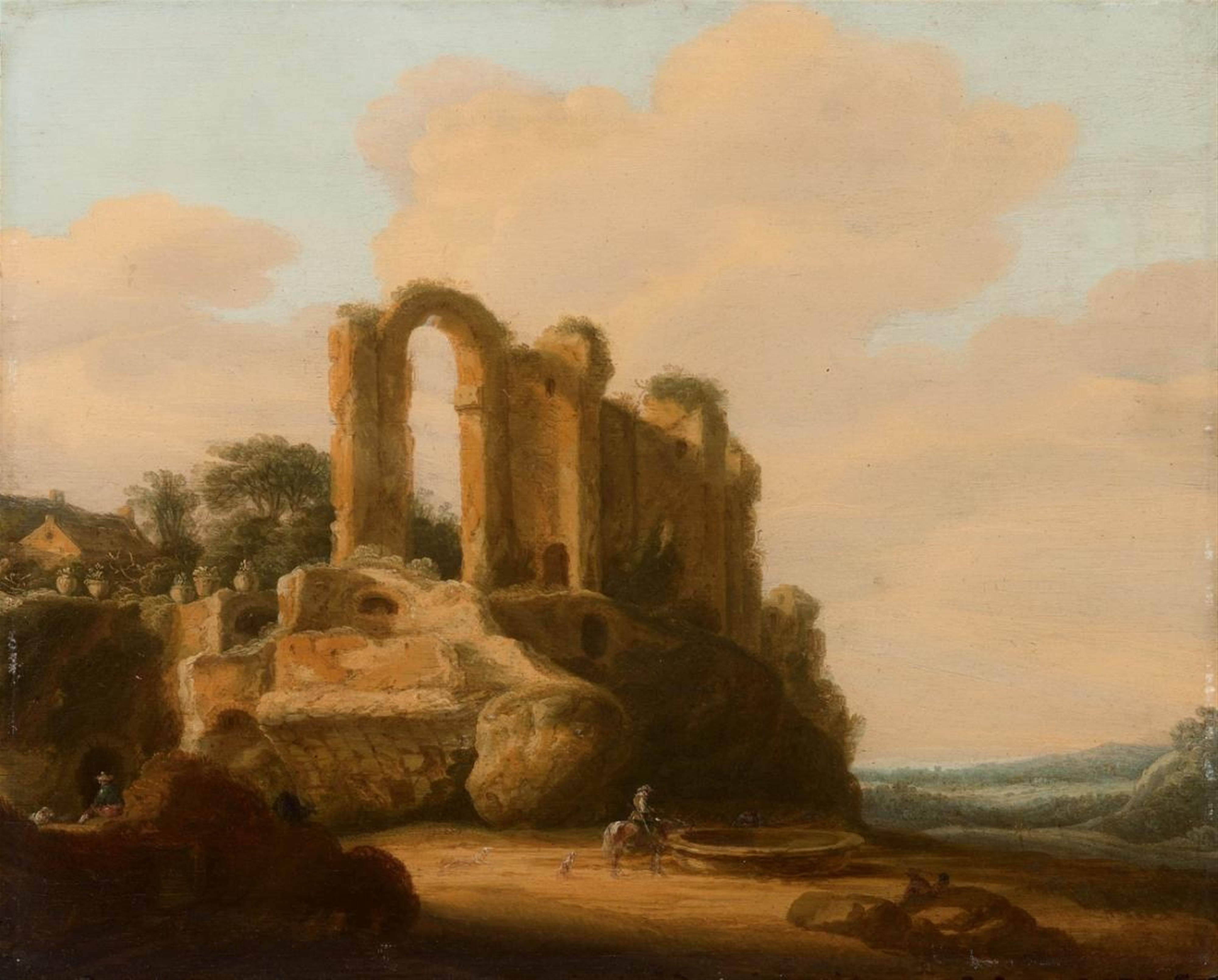 Pieter Anthonisz. van Groenewegen - ROMAN LANDSCAPE WITH THE CASTELLO DELL'AQUA GIULIA - image-1