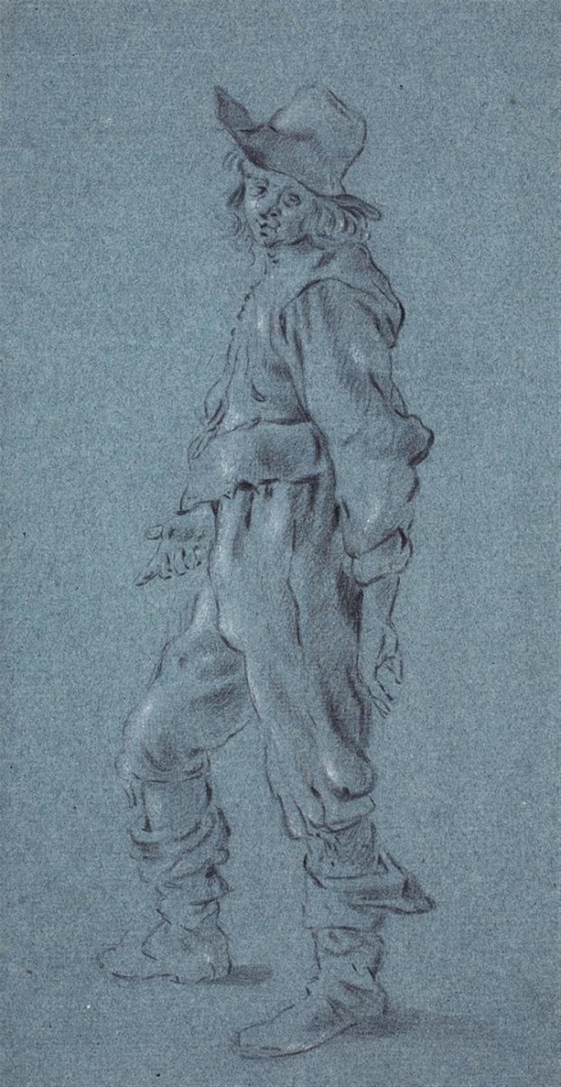 Willem Cornelisz Duyster, zugeschrieben - STEHENDER JUNGER MANN MIT HUT - image-1