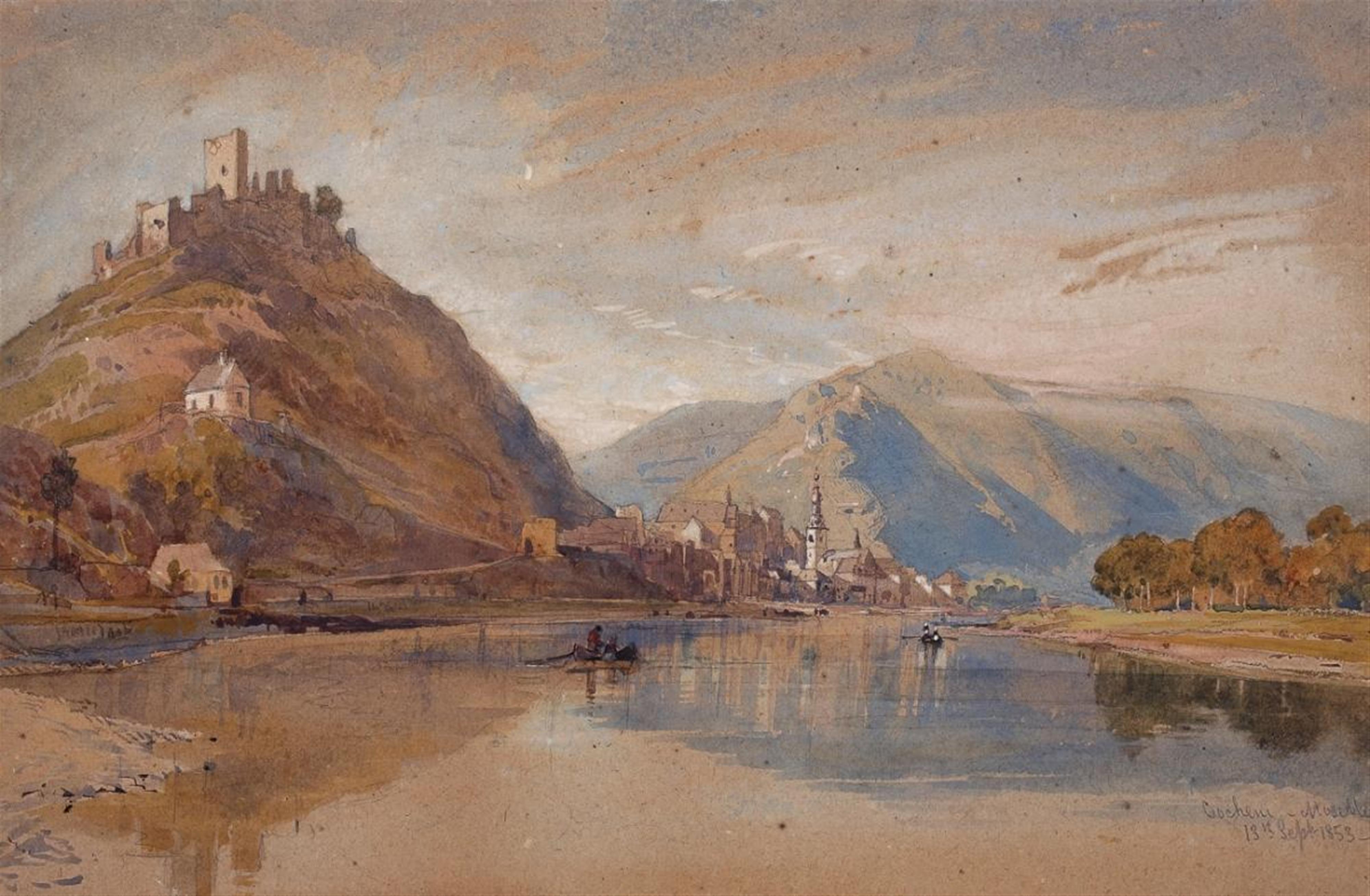 Harry John Johnson - VIEW OVER COCHEM ON THE MOSELLE - image-1