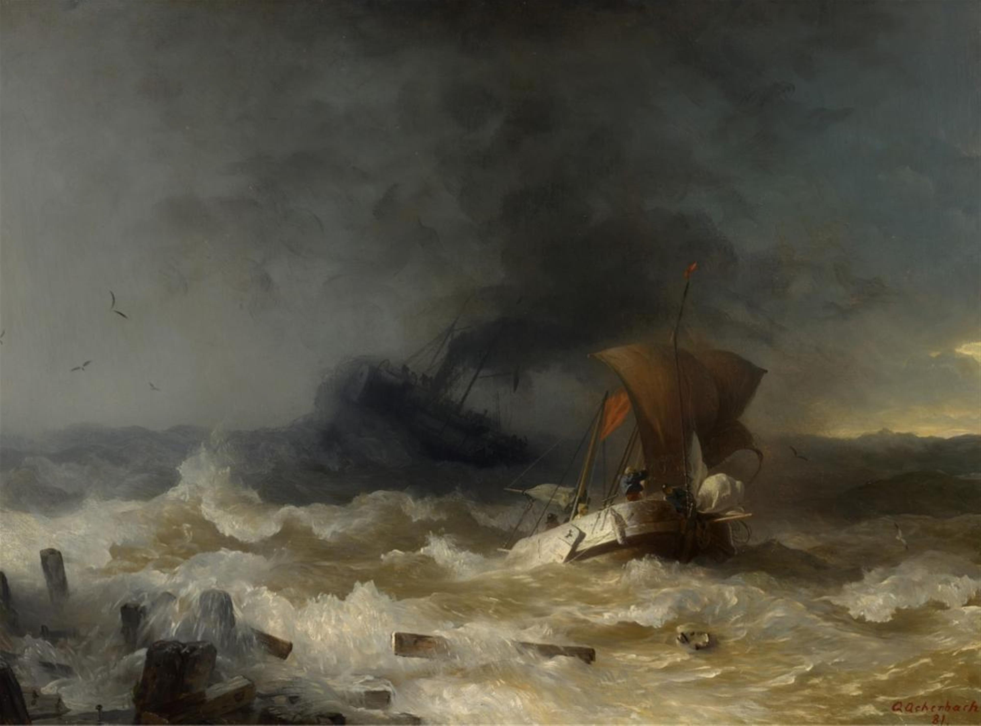 Andreas Achenbach - STORM ON THE SEA - image-1