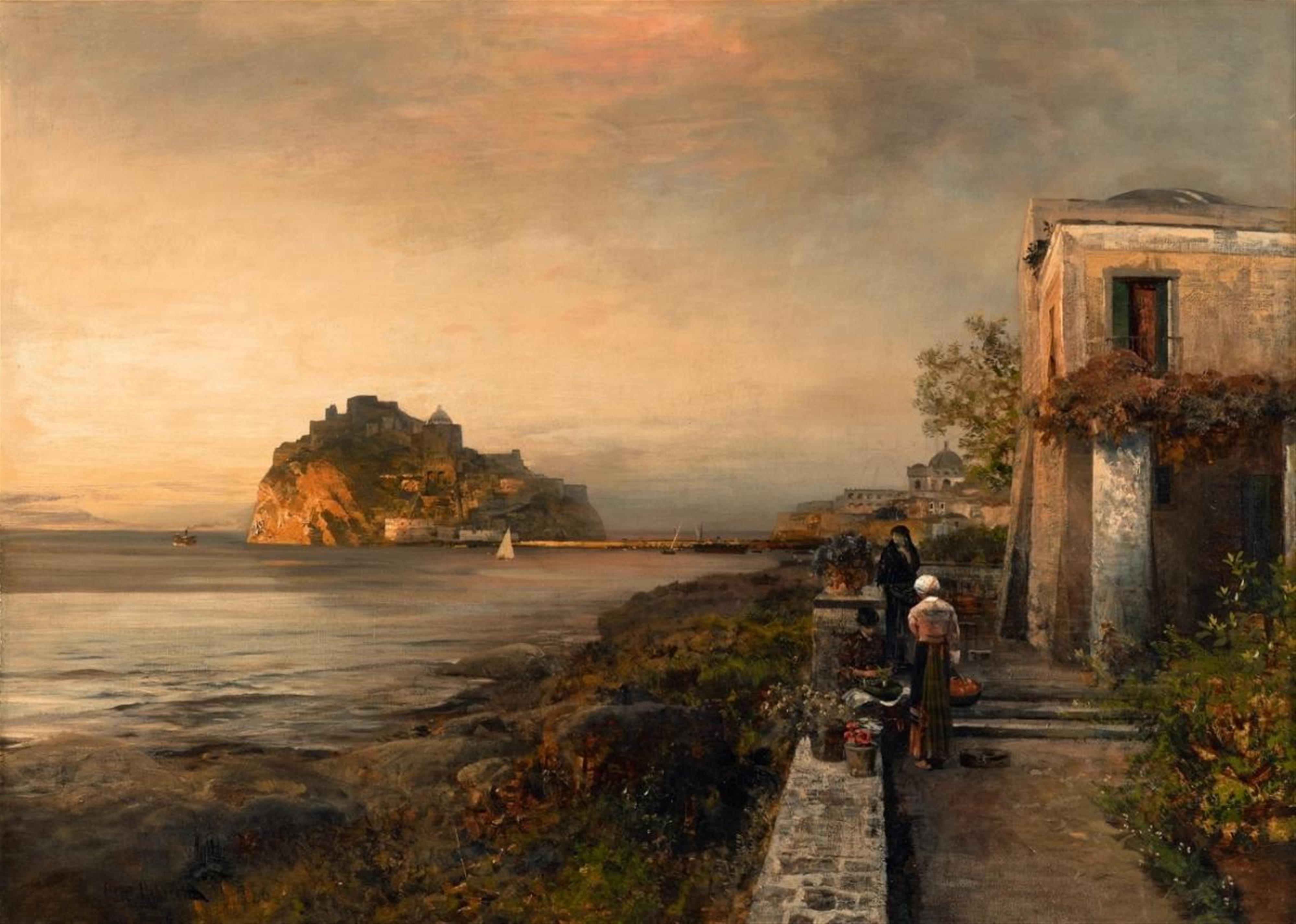 Oswald Achenbach - ISCHIA WITH A VIEW OF CASTELLO ARAGONESE - image-1
