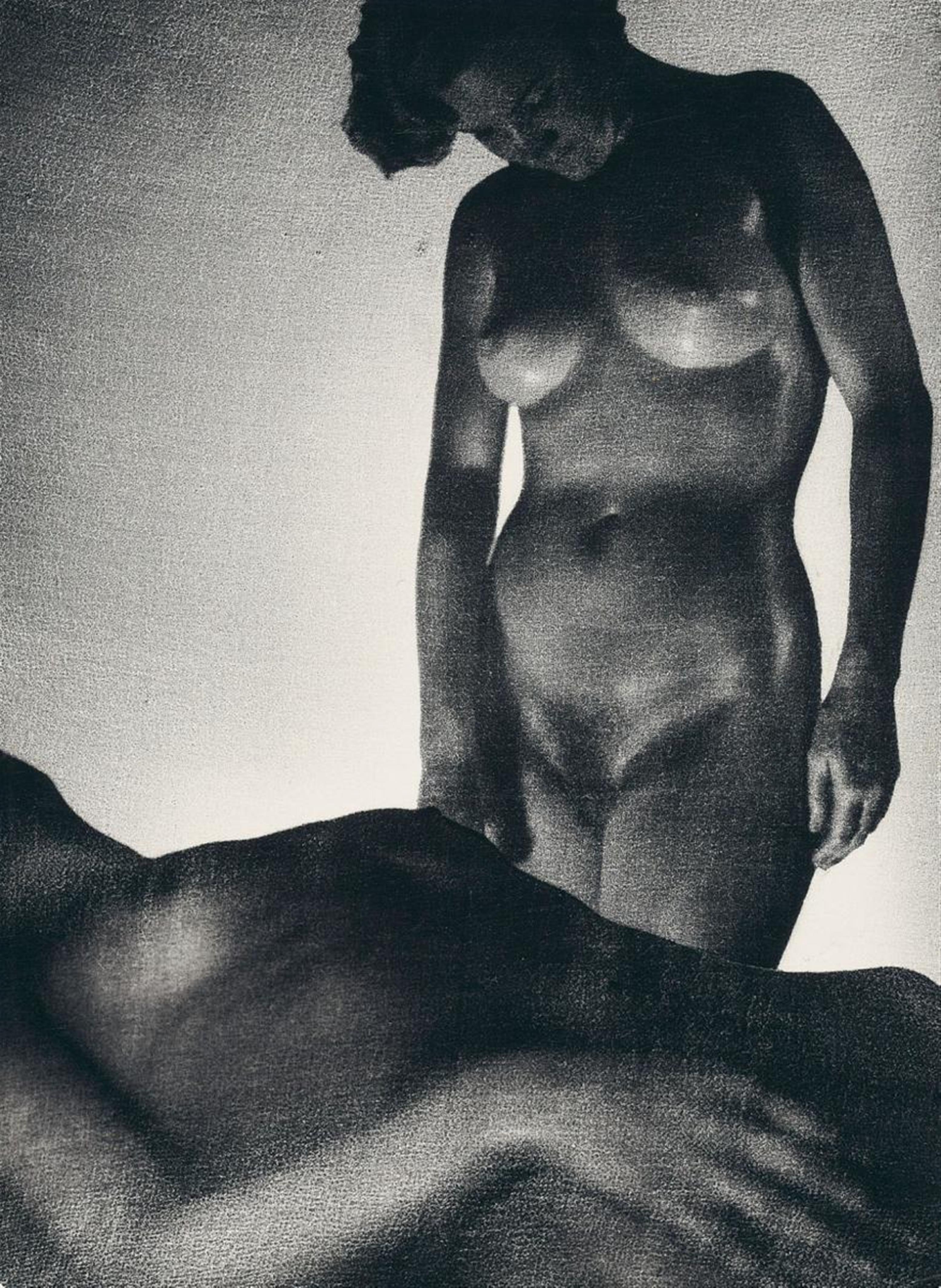 Heinz Hajek-Halke - Nude - blown up through silk - image-1