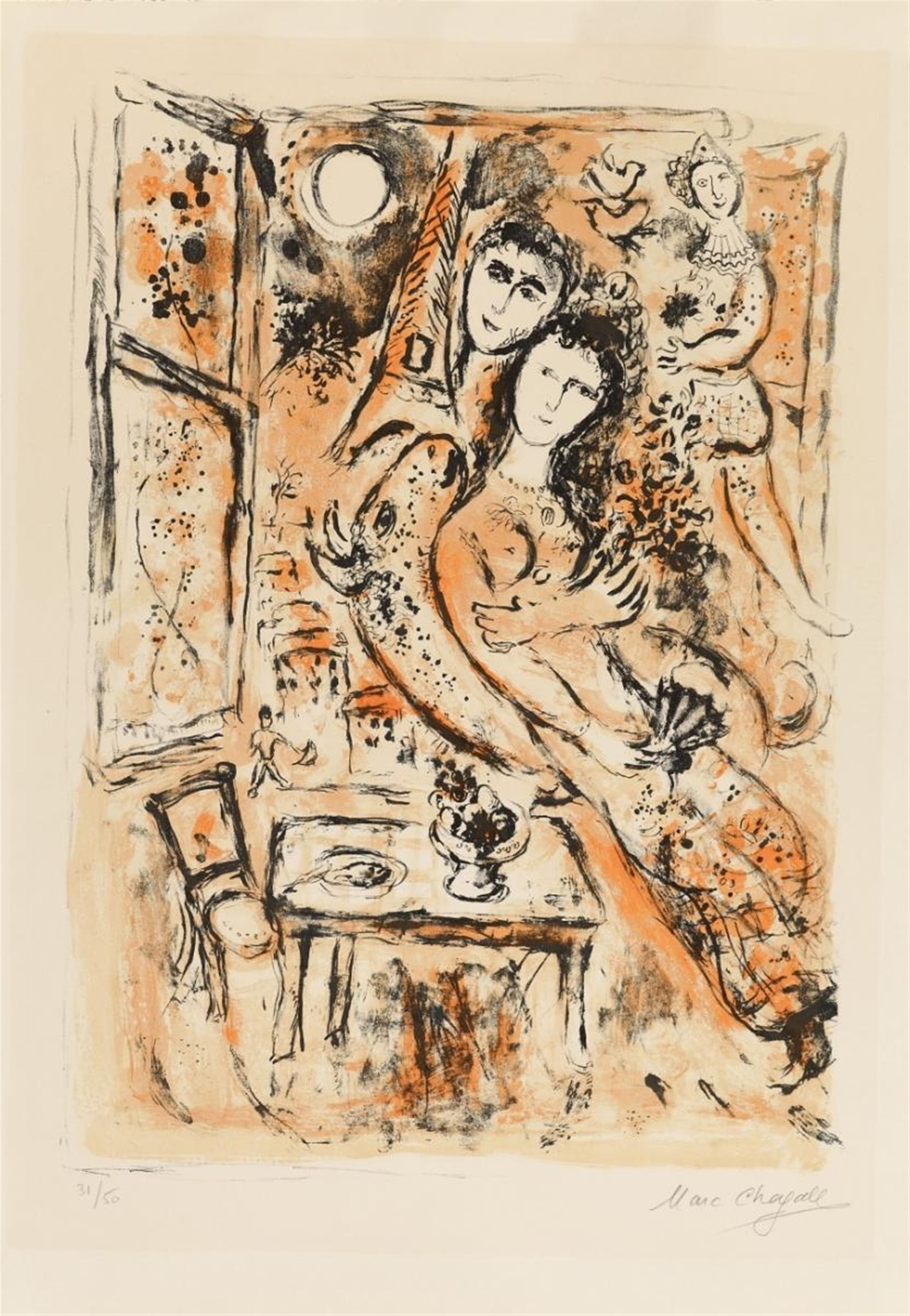 Marc Chagall - Le Couple à l'Éventail - image-1