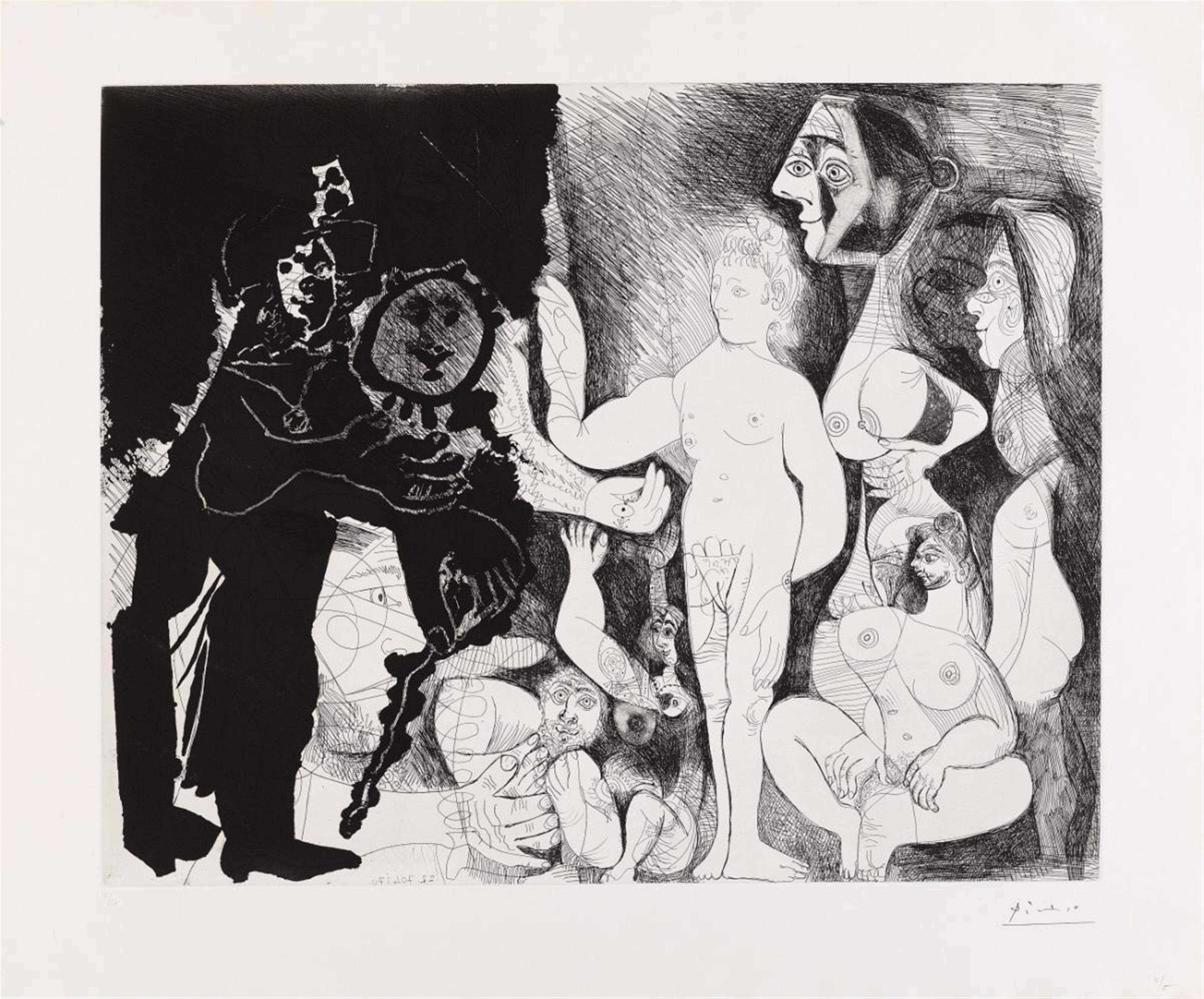Pablo Picasso - Spectacle pour un Couple. Le Capitaine Frans Banningh Cocq et les Femmes - image-1