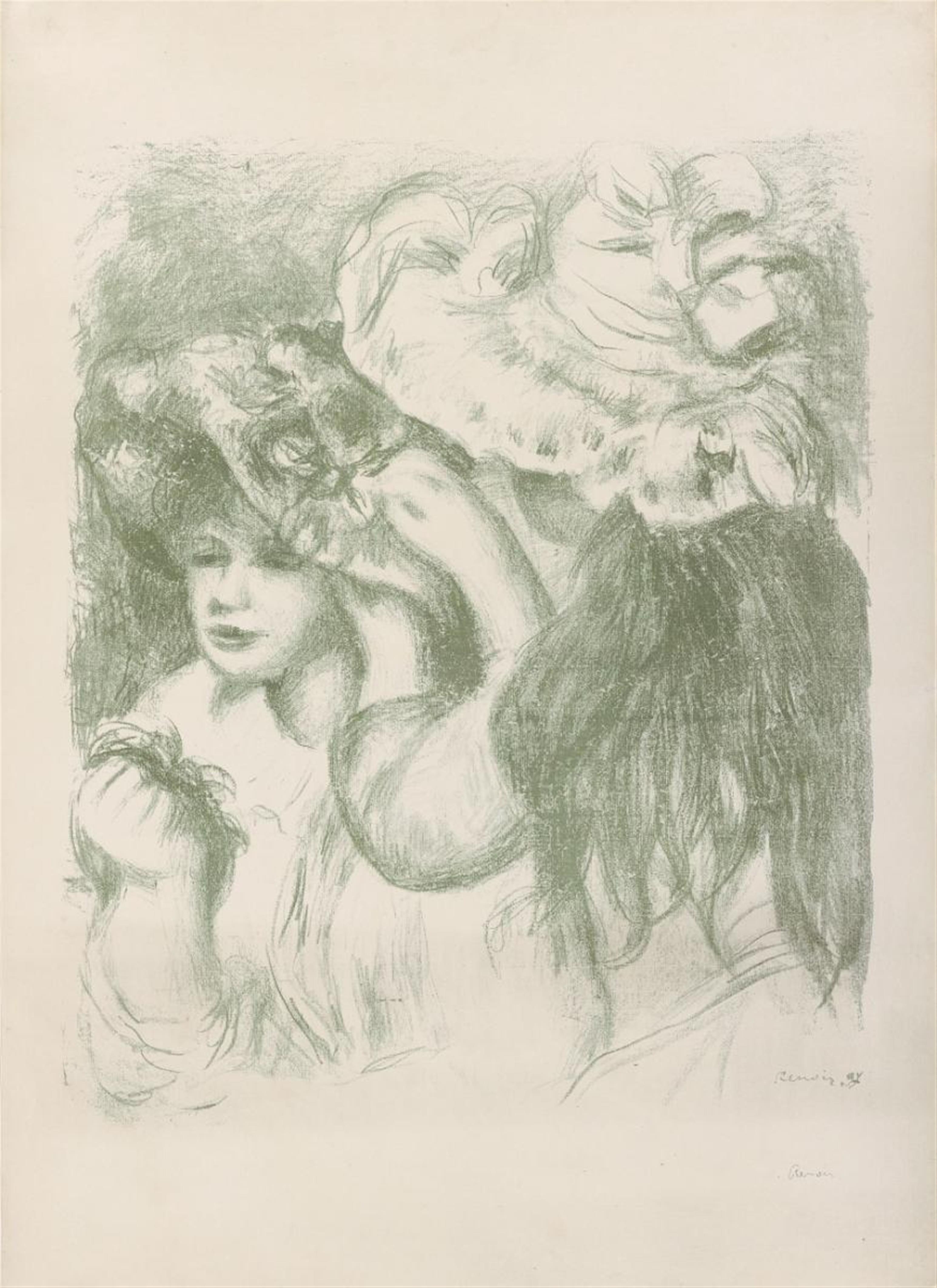 Pierre-Auguste Renoir - Le chapeau épinglé, première planche - image-1