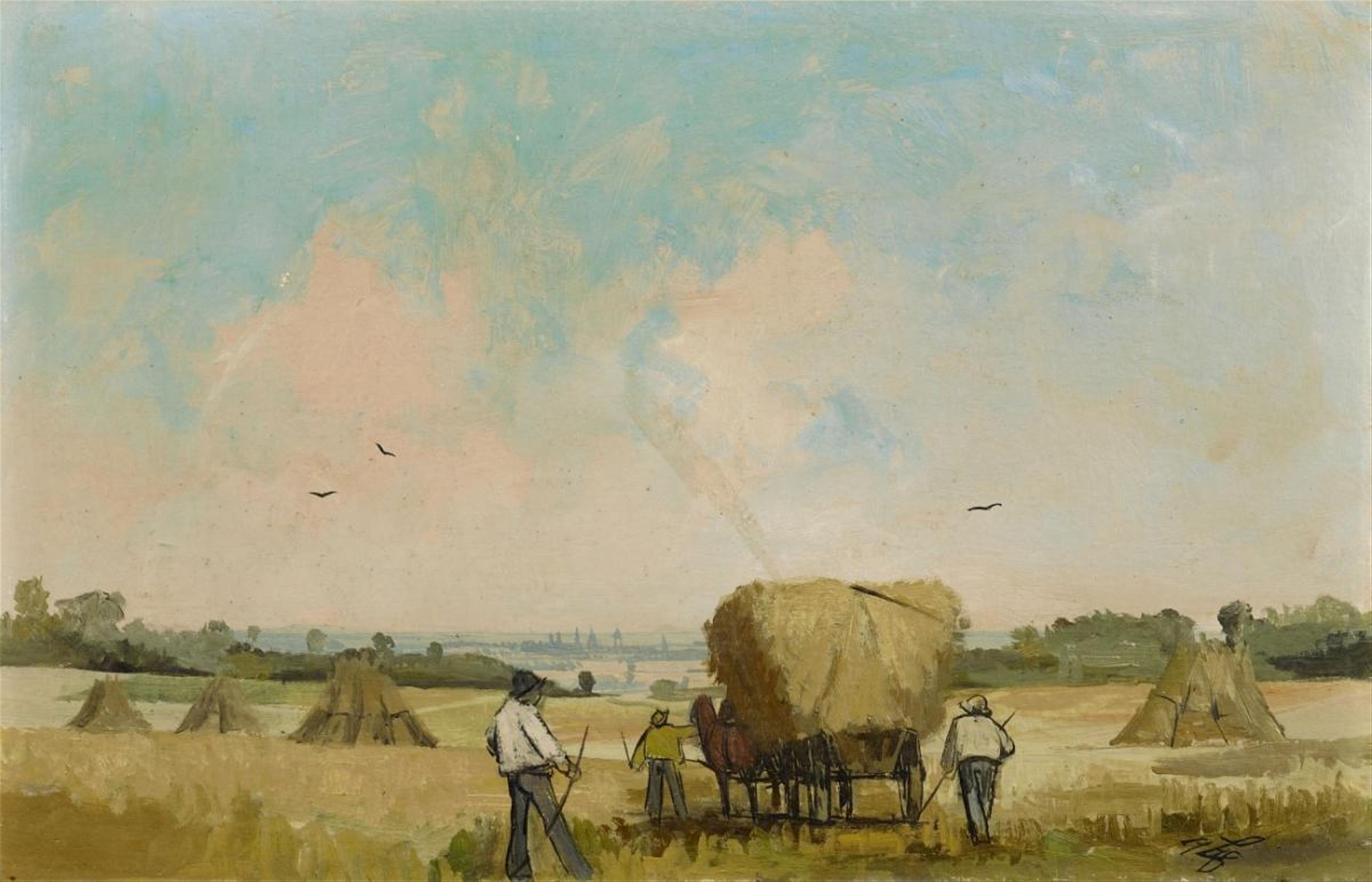Eberhard Viegener - Erntetag in der Soester Börde (Harvesting in the Countryside of Soest) - image-1
