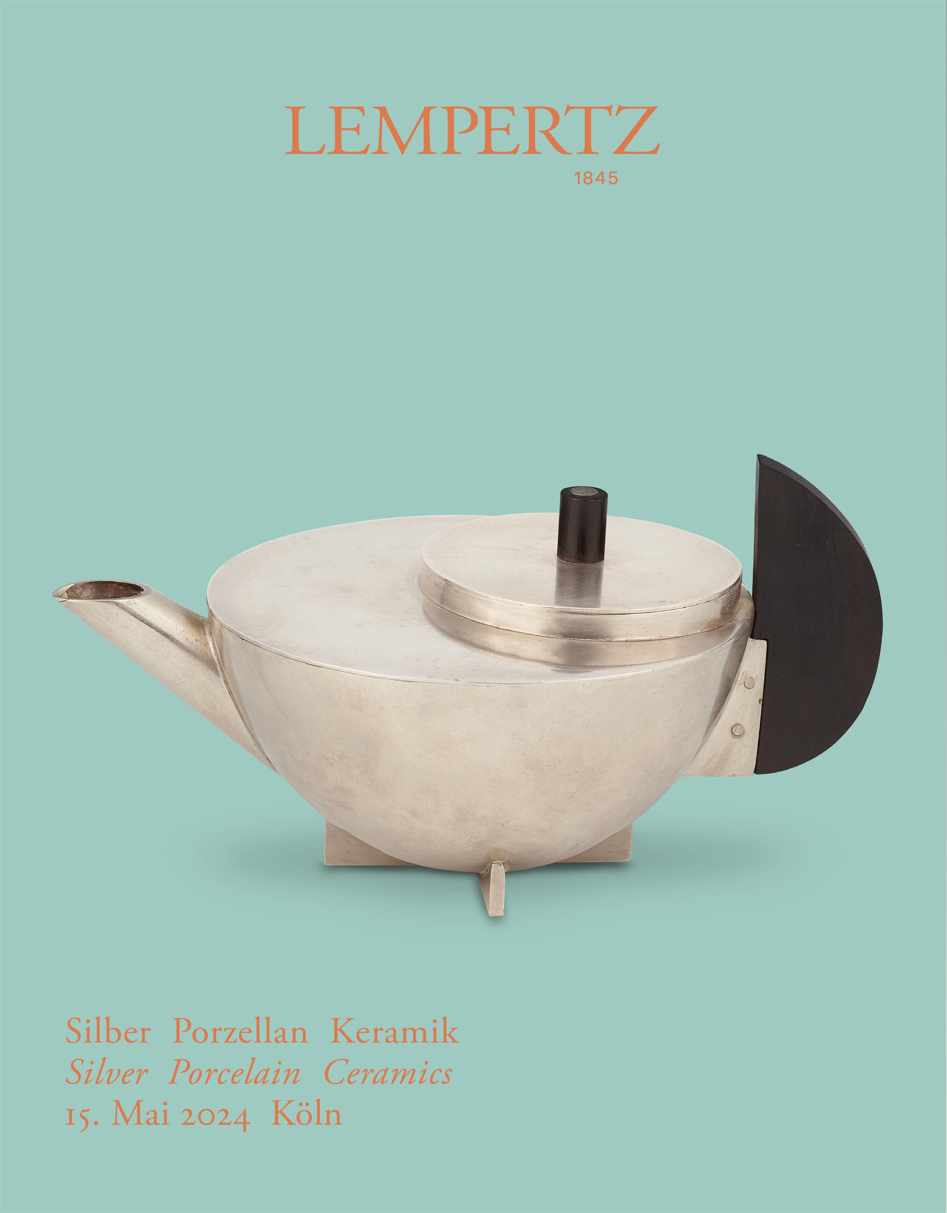 Auktionskatalog - Silber Porzellan Keramik - Online Katalog - Auktion 1244 – Ersteigern Sie hochwertige Kunst in der nächsten Lempertz-Auktion!