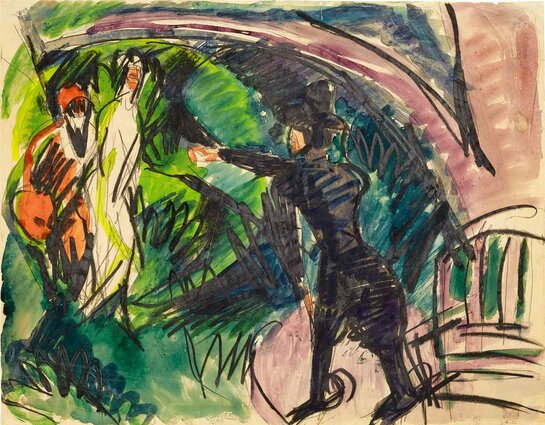 Expressionismus - Ernst Ludwig Kirchner - Pantomime Reimann I