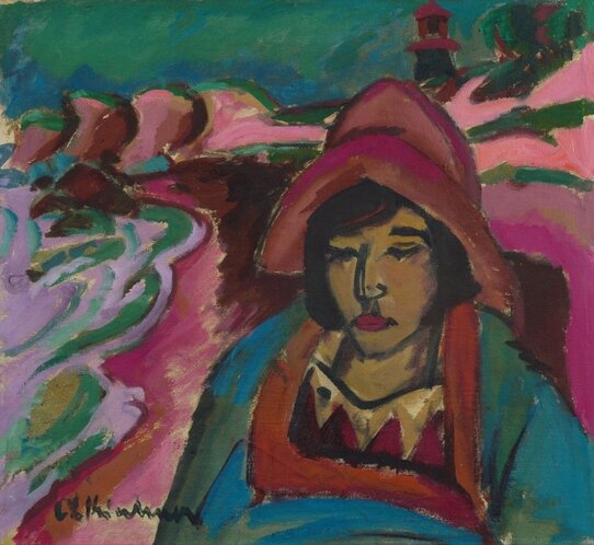 Expressionismus - Ernst Ludwig Kirchner - Mädchen in Südwester