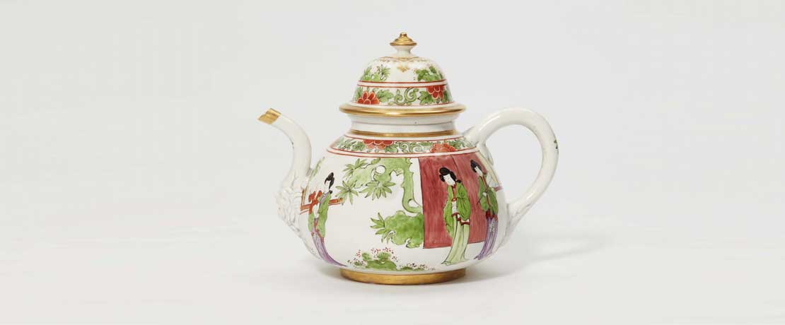 Decorative Arts/Jewellery – Extremely rare Meissen teapot