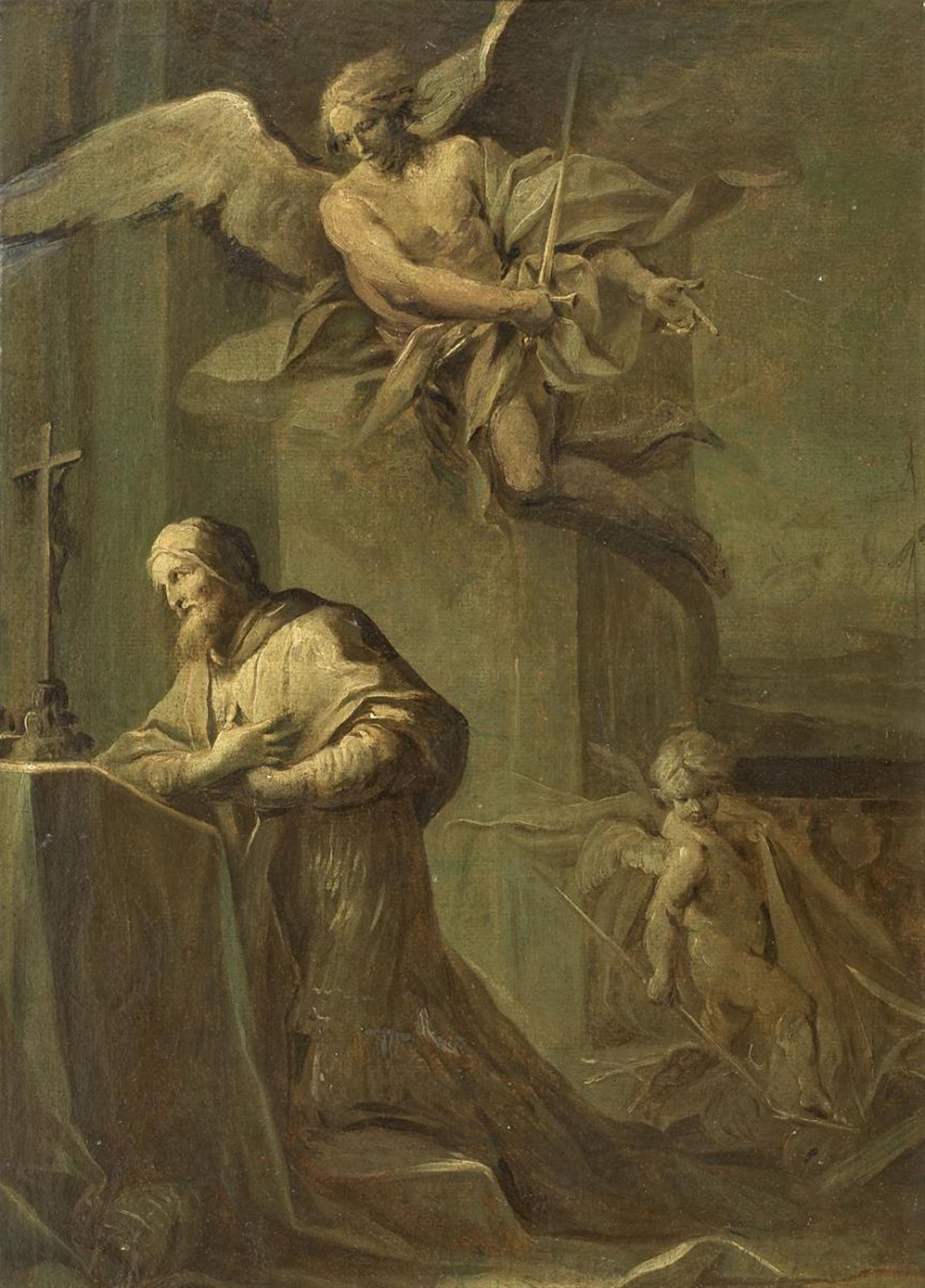 Venezianischer Meister Mitte 18. Jahrhundert - HL. PAPST (CLEMENS?) IM GEBET - image-1