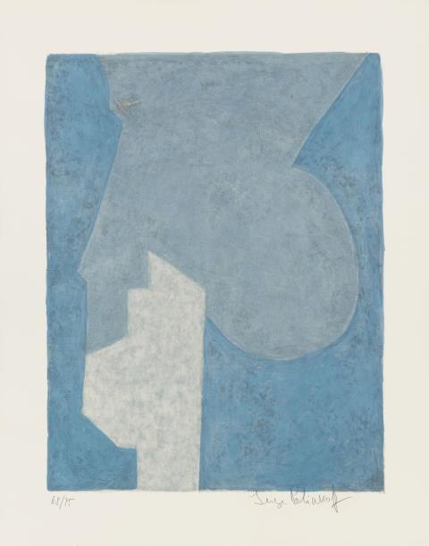 Serge Poliakoff - Composition bleue