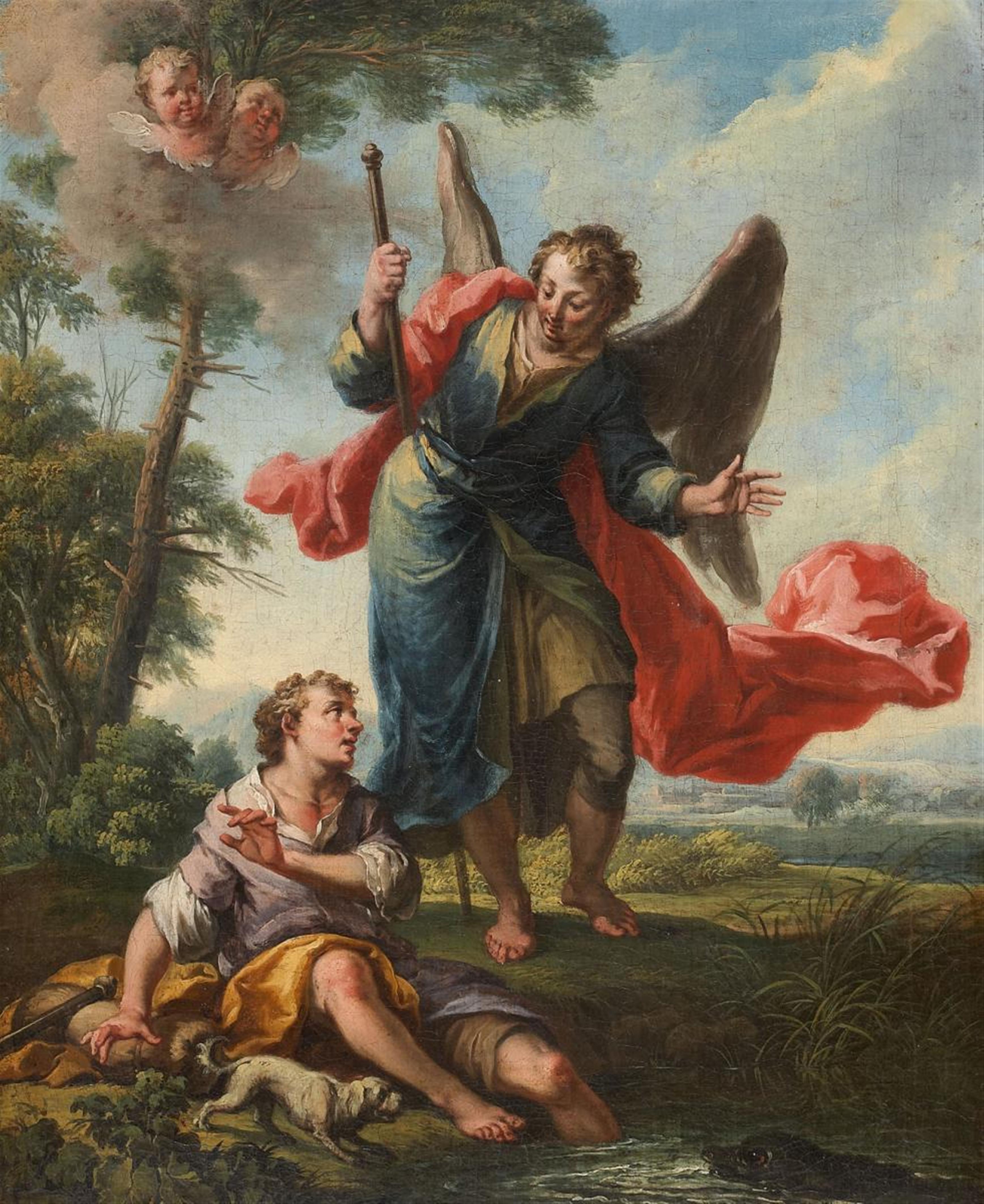 Johann Samuel Hötzendorf - TWO SCENES WITH TOBIAS AND THE ANGEL - image-1
