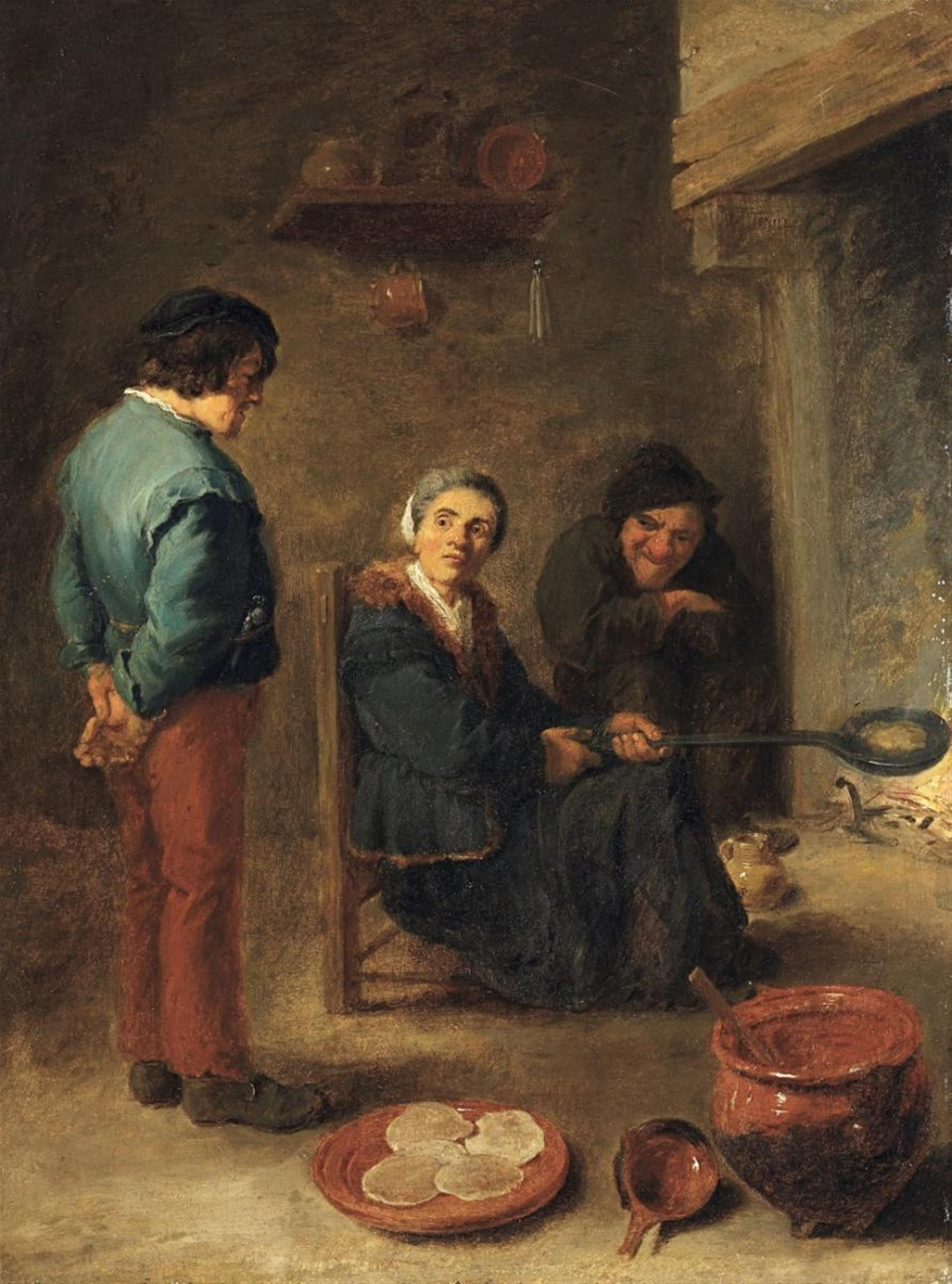 David Teniers d. J. - DIE PFANNKUCHENBÄCKERIN