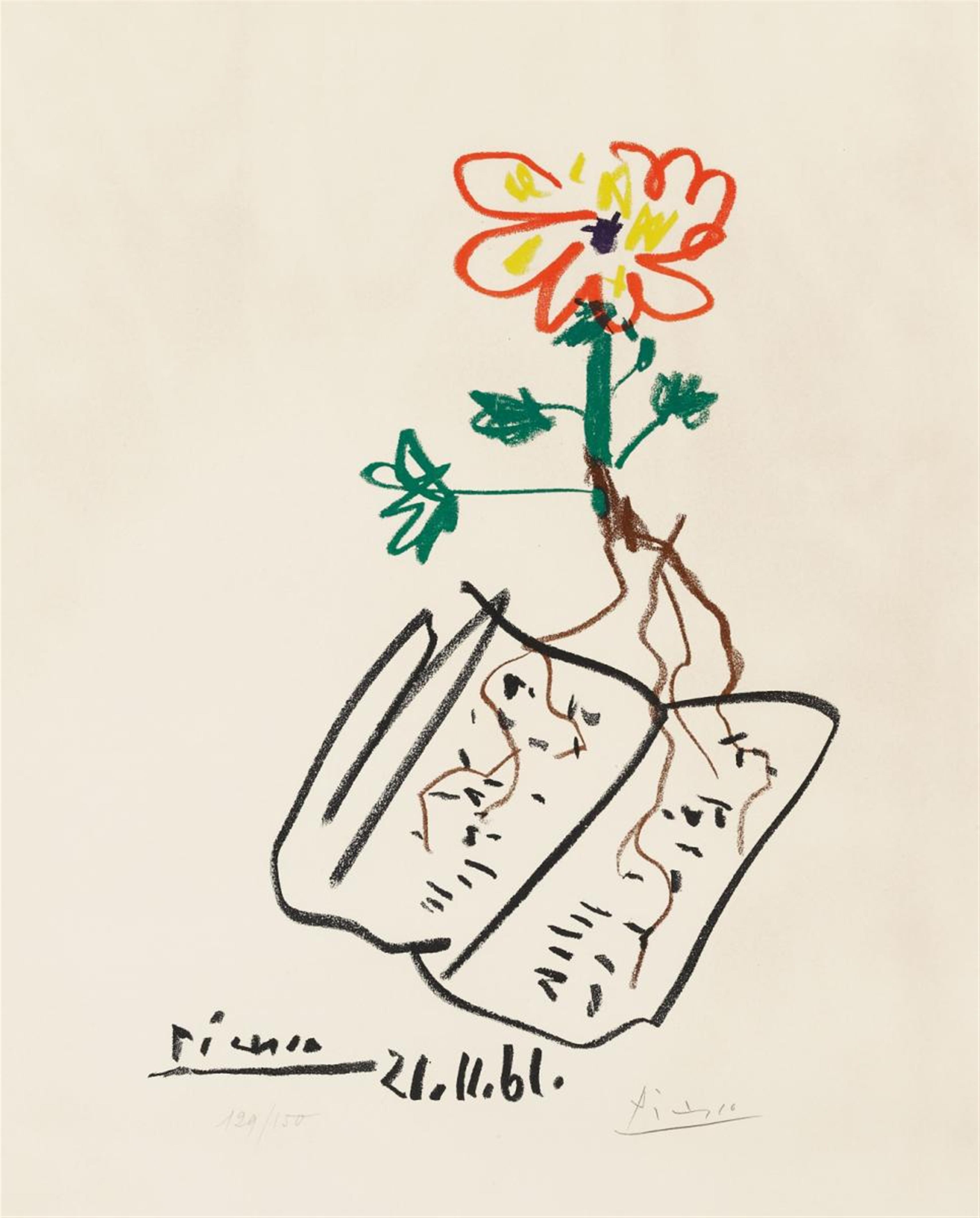 Nach Pablo Picasso - Fleur - image-1