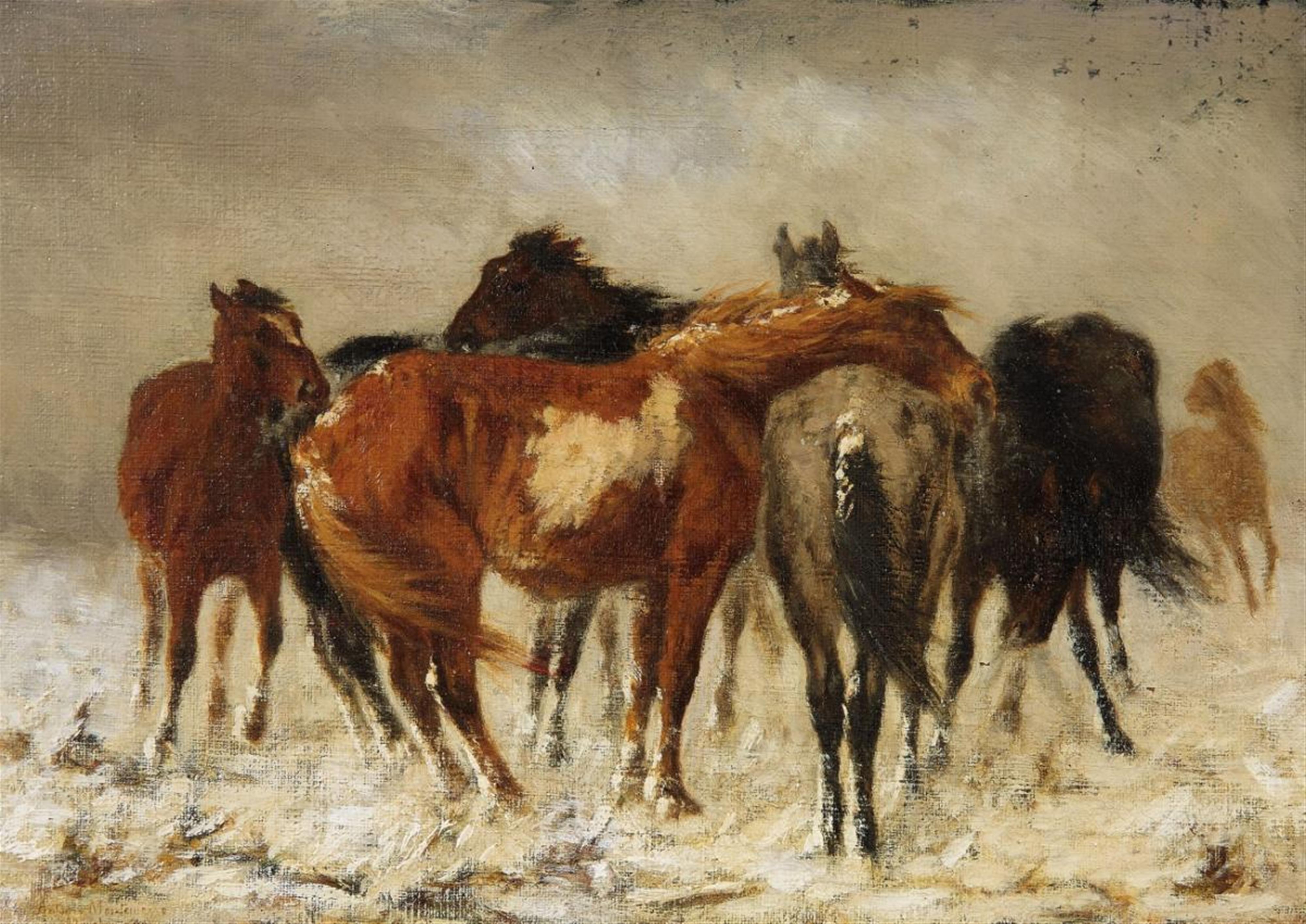 Antonio Montemezzo - HORSES IN WINTER - image-1