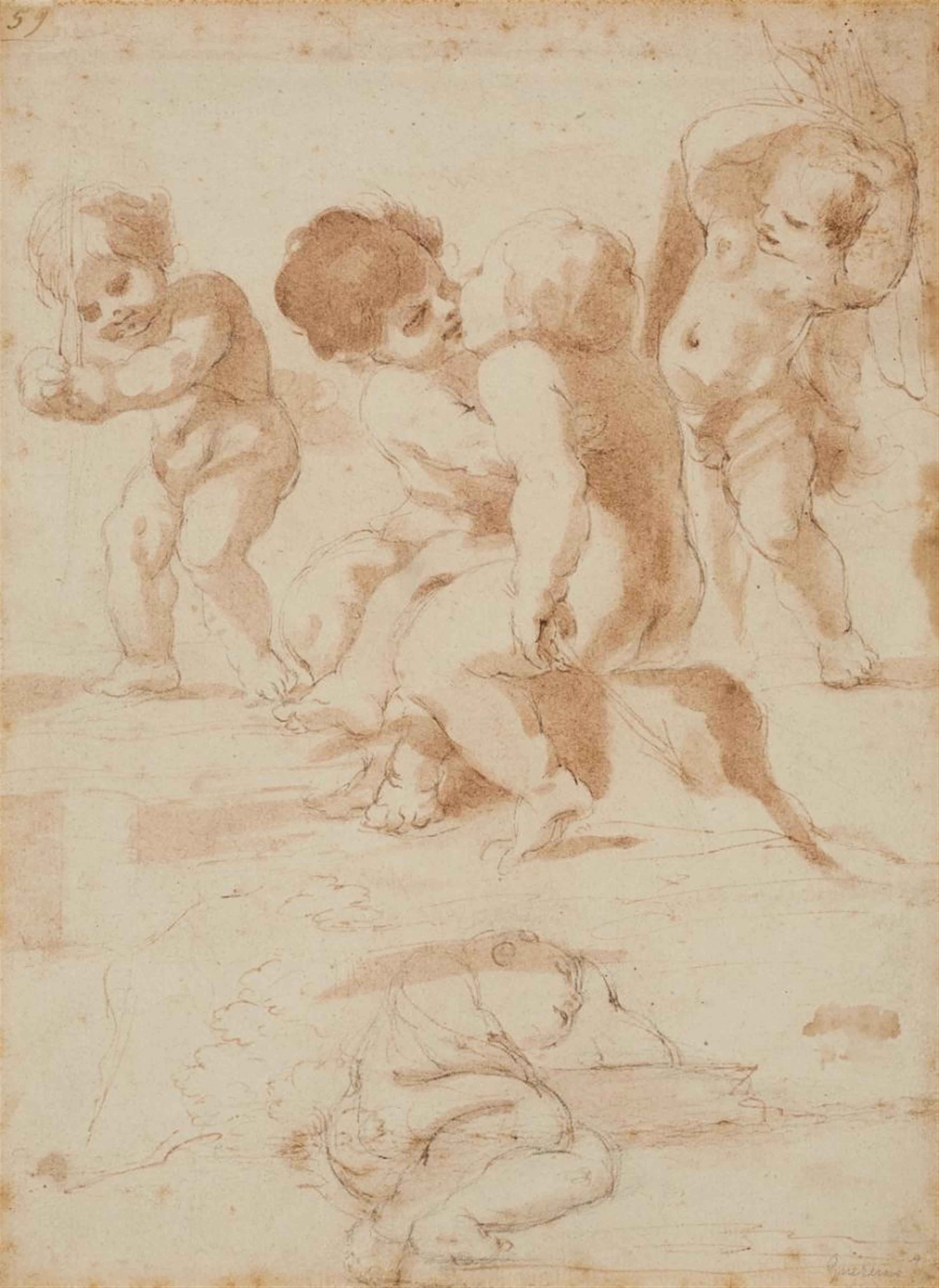 Giovanni Francesco Barbieri, genannt Il Guercino, zugeschrieben - SCHERZENDE PUTTEN - image-1