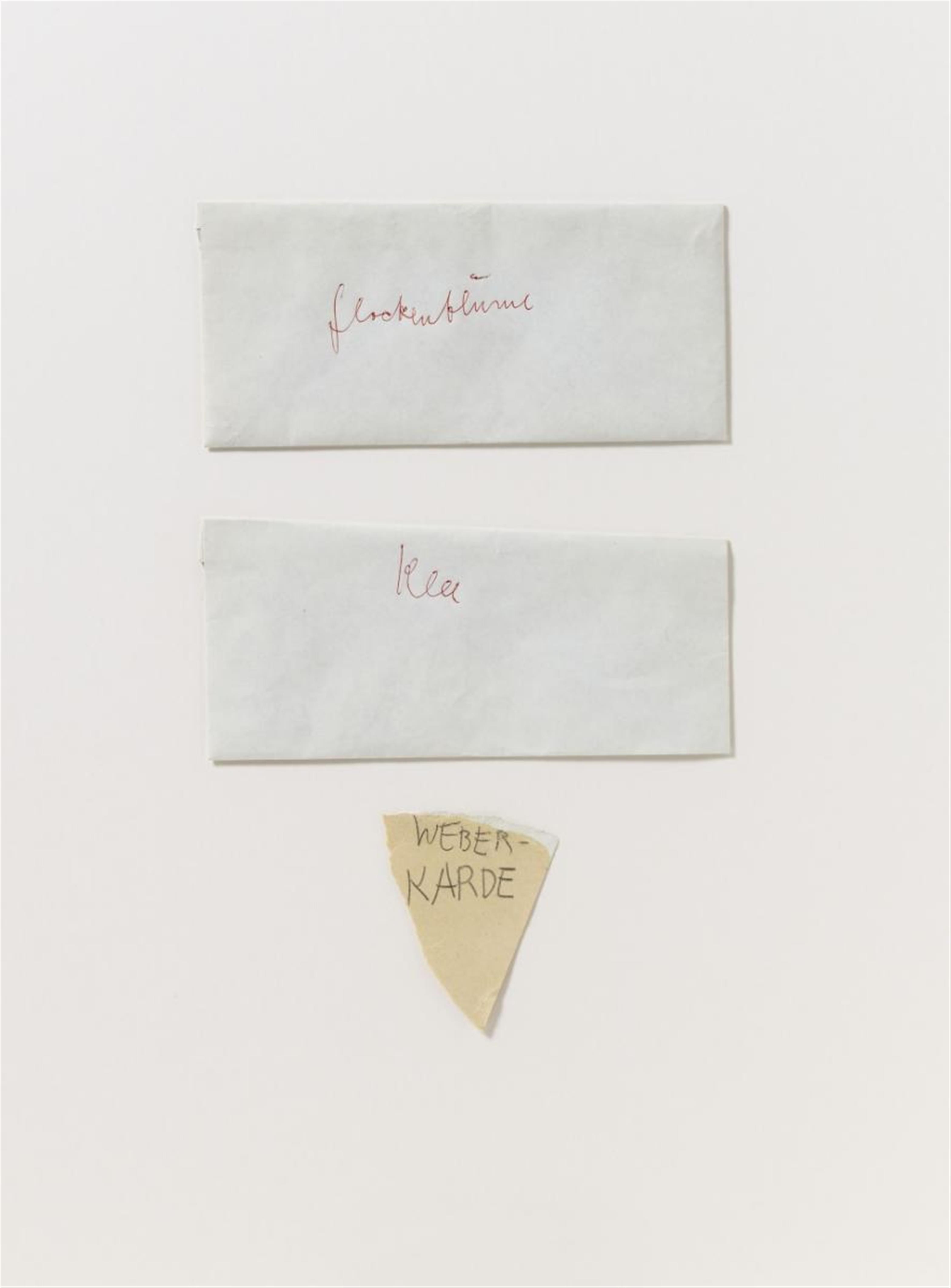 Joseph Beuys - Ohne Titel (Glockenblume, Klee, Weberkarde) - image-1