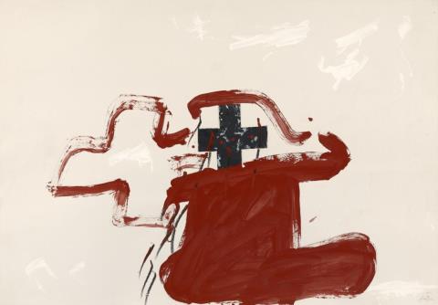 Antoni Tàpies - Forma vermella i creus