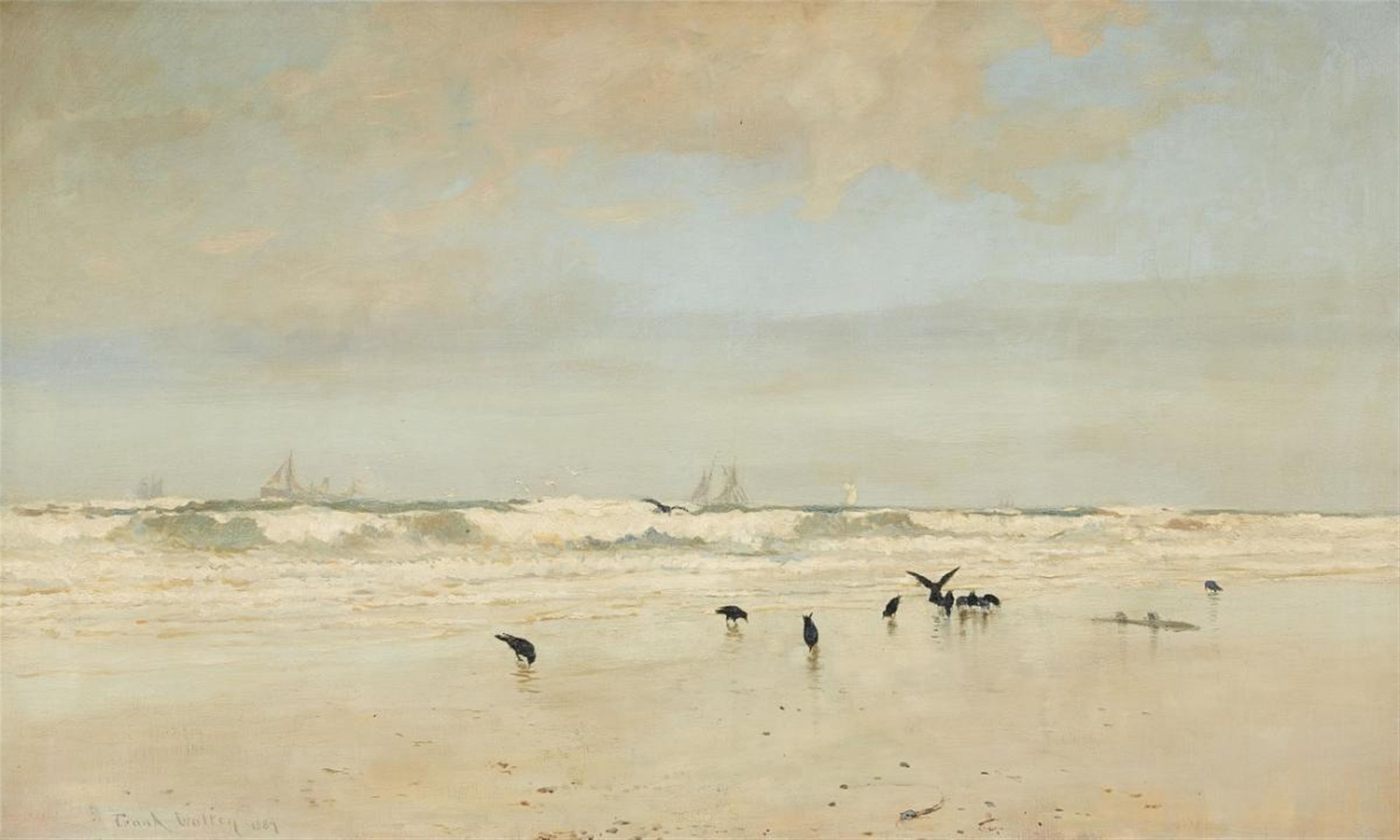 Frank Walton - Crows on a Beach